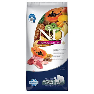 N&D Tropikal Selection Kuzulu Yetişkin Köpek Maması 10 Kg