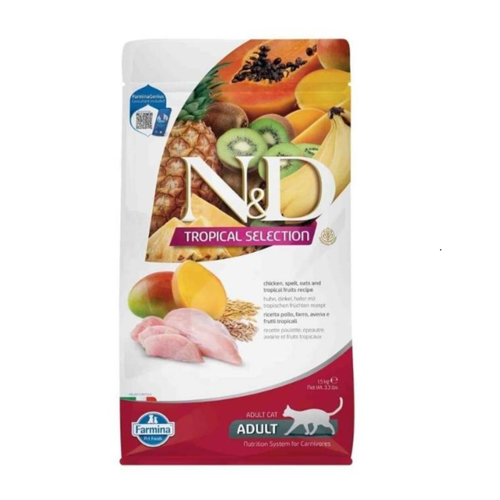 N&D Tropikal Selection Tavuklu Kedi Maması 1.5 Kg