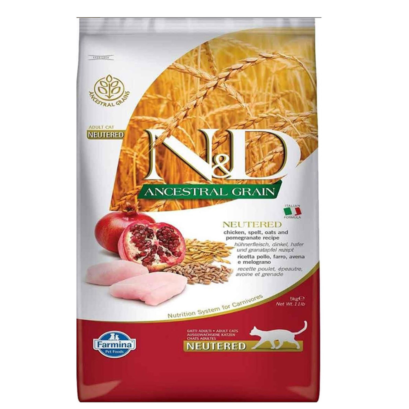 N&D Ancestral Grain Tavuk Nar (Kısır) Kedi 10 Kg