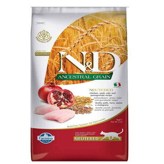 N&D Ancestral Grain Tavuk Nar (Kısır) Kedi 10 Kg