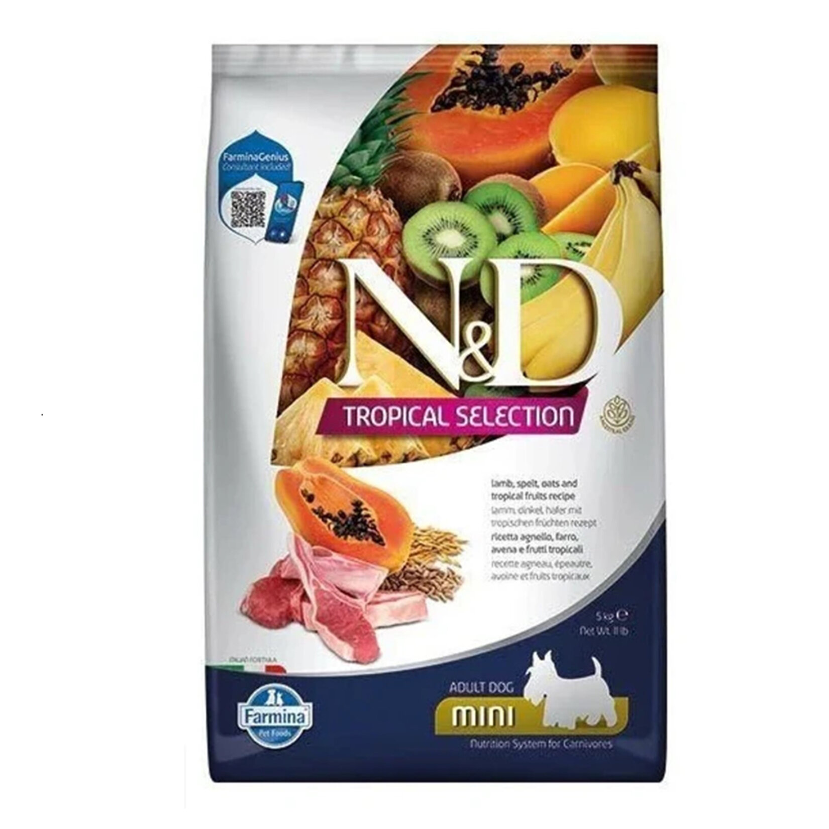 N&D Köpek Tropikal Kuzulu Yetişkin Mini 1.5 Kg
