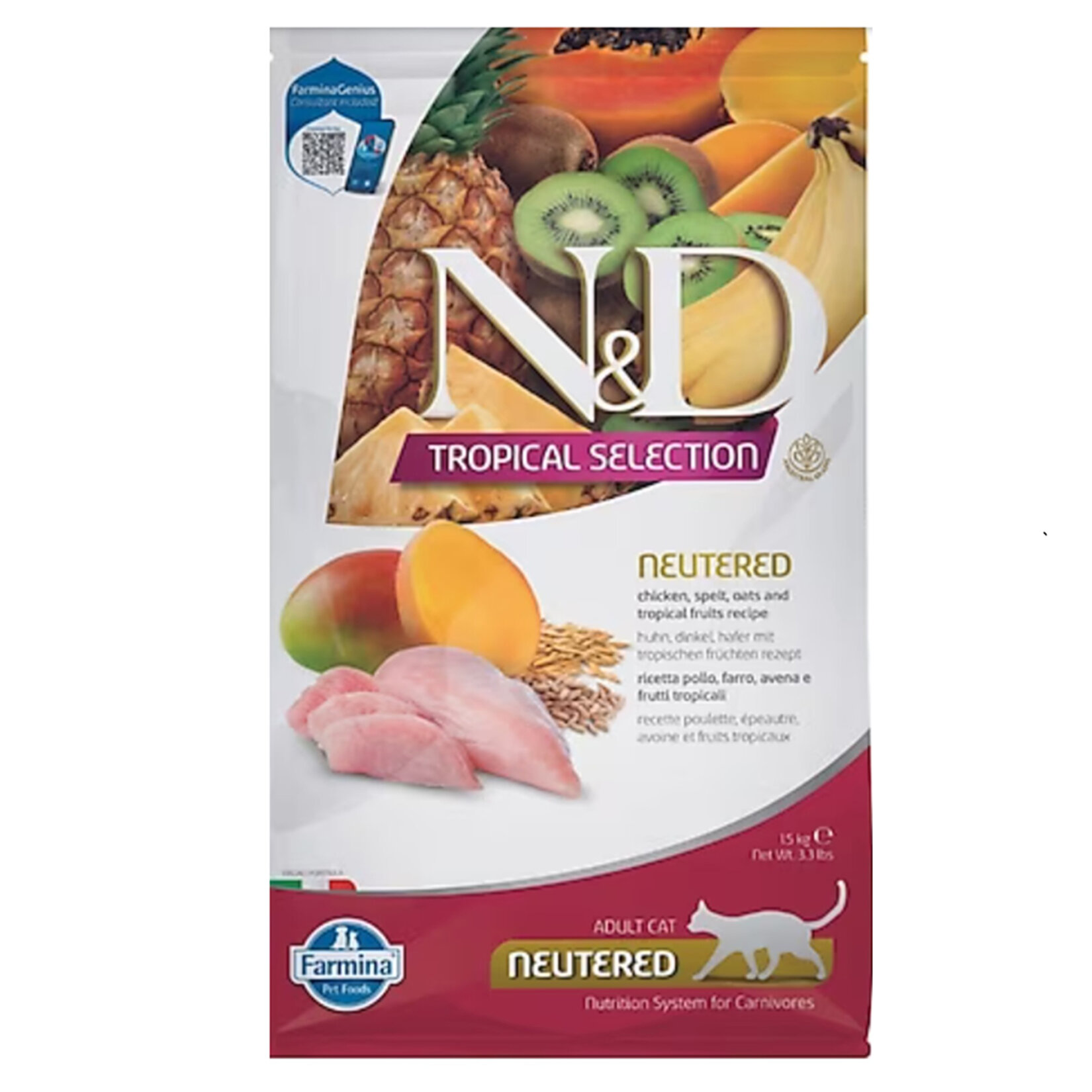 N&D Tropical Selection Tavuklu Kısırlaştırılmış Kedi 1.5 Kg
