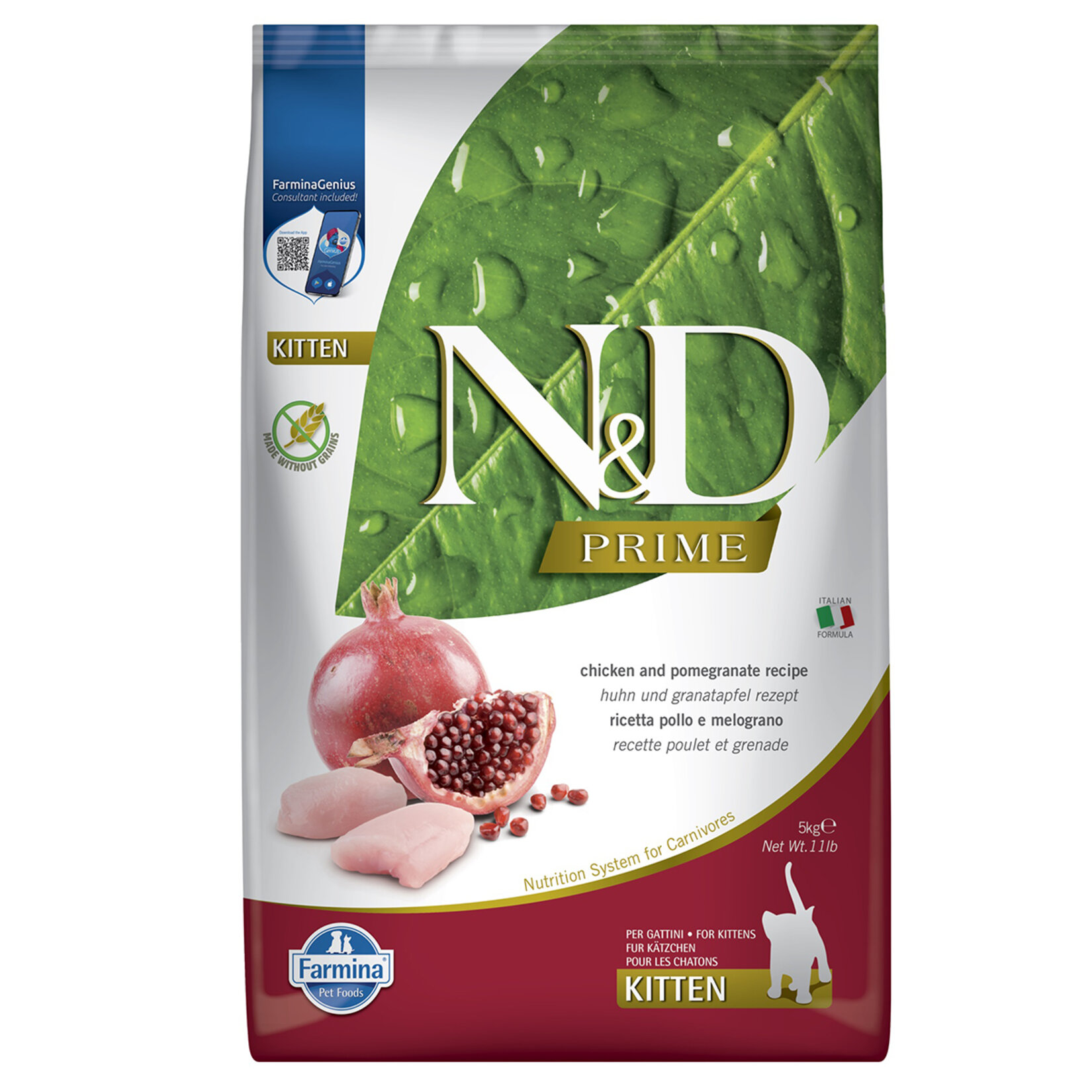 N&D Prime Tavuk Nar Yavru Kedi Maması 5 Kg