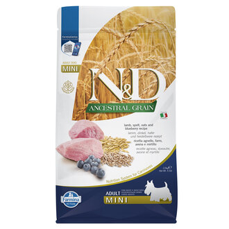 N&D Ancestral Grain Kuzu Yaban Mersini Adult Mini 2.5 Kg
