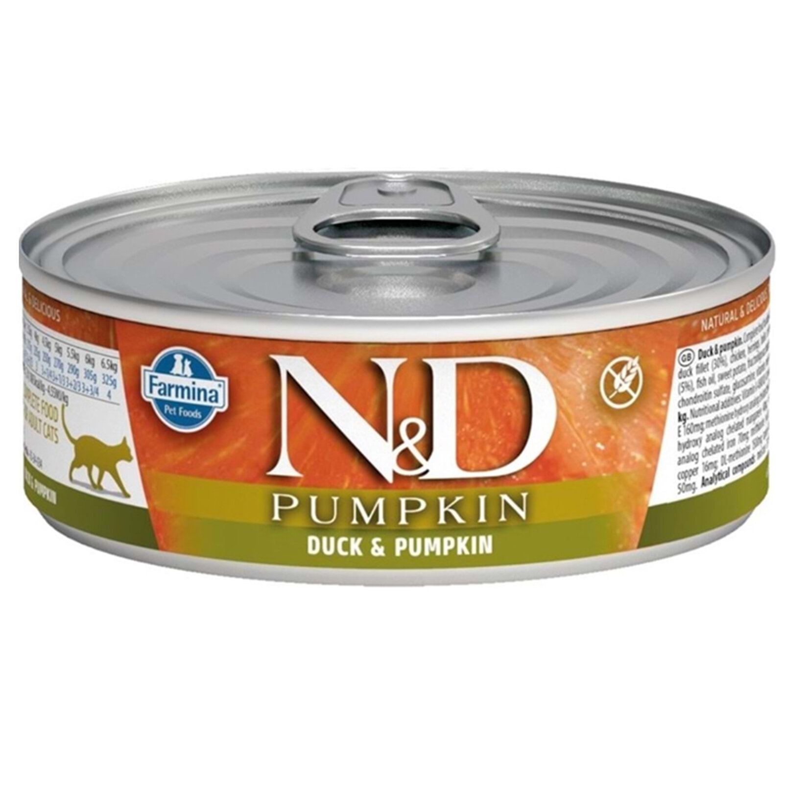 N&D Ördek ve Balkabağı Kedi Konservesi 70 G