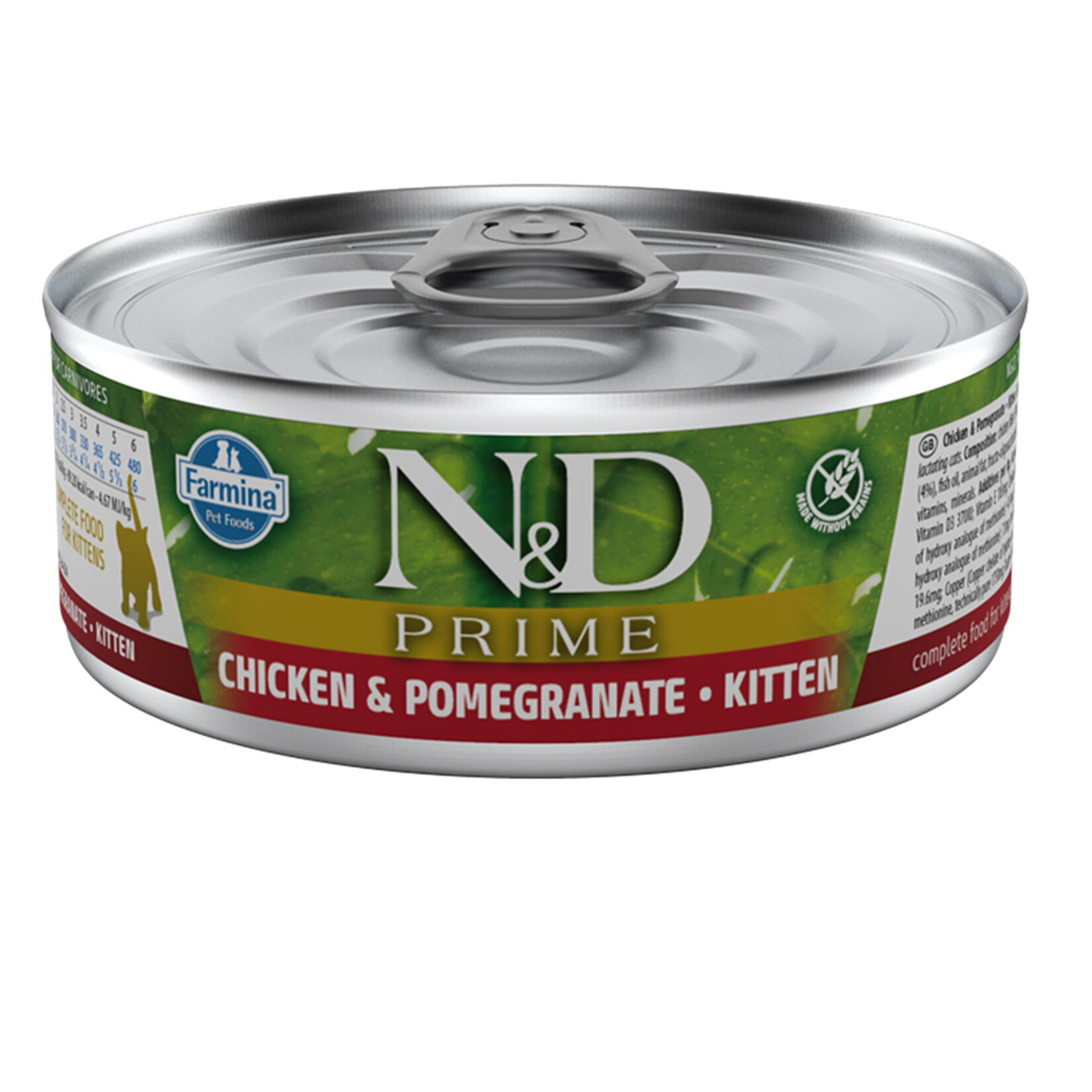 N&D Prime Tavuk & Nar Yavru Kedi Konservesi 70 G