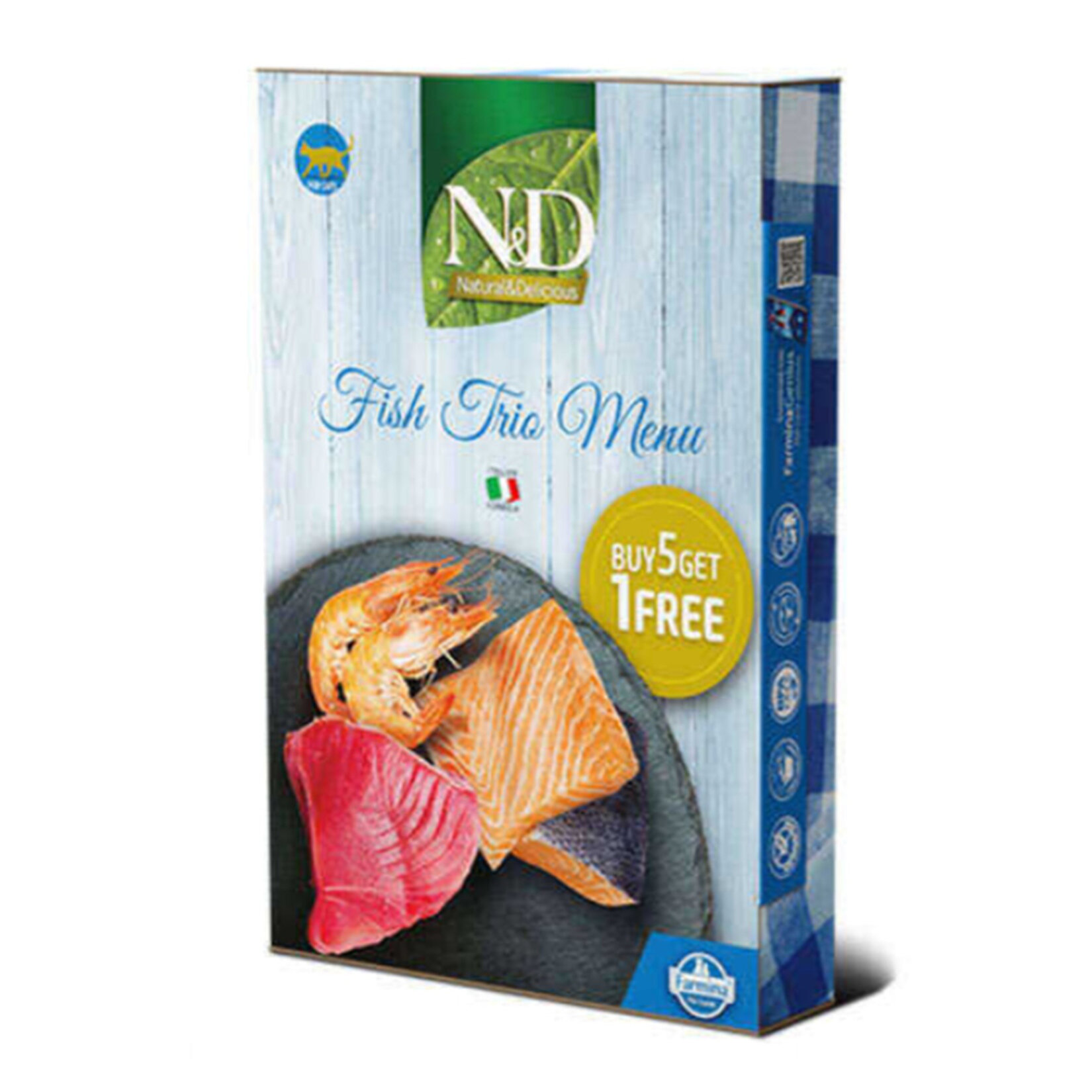 N&D Konserve Karides Somon Balık Menü 70 x 6 420 G