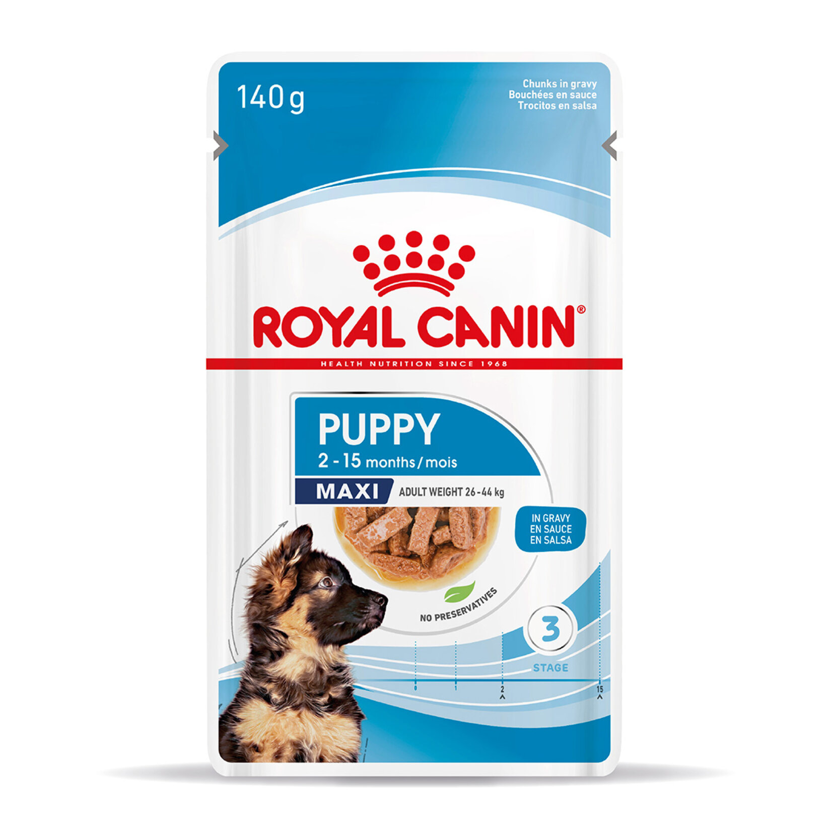 Royal Canin Büyük Irk Yavru Yaş Köpek Maması 12 x 140 G - Görsel 1