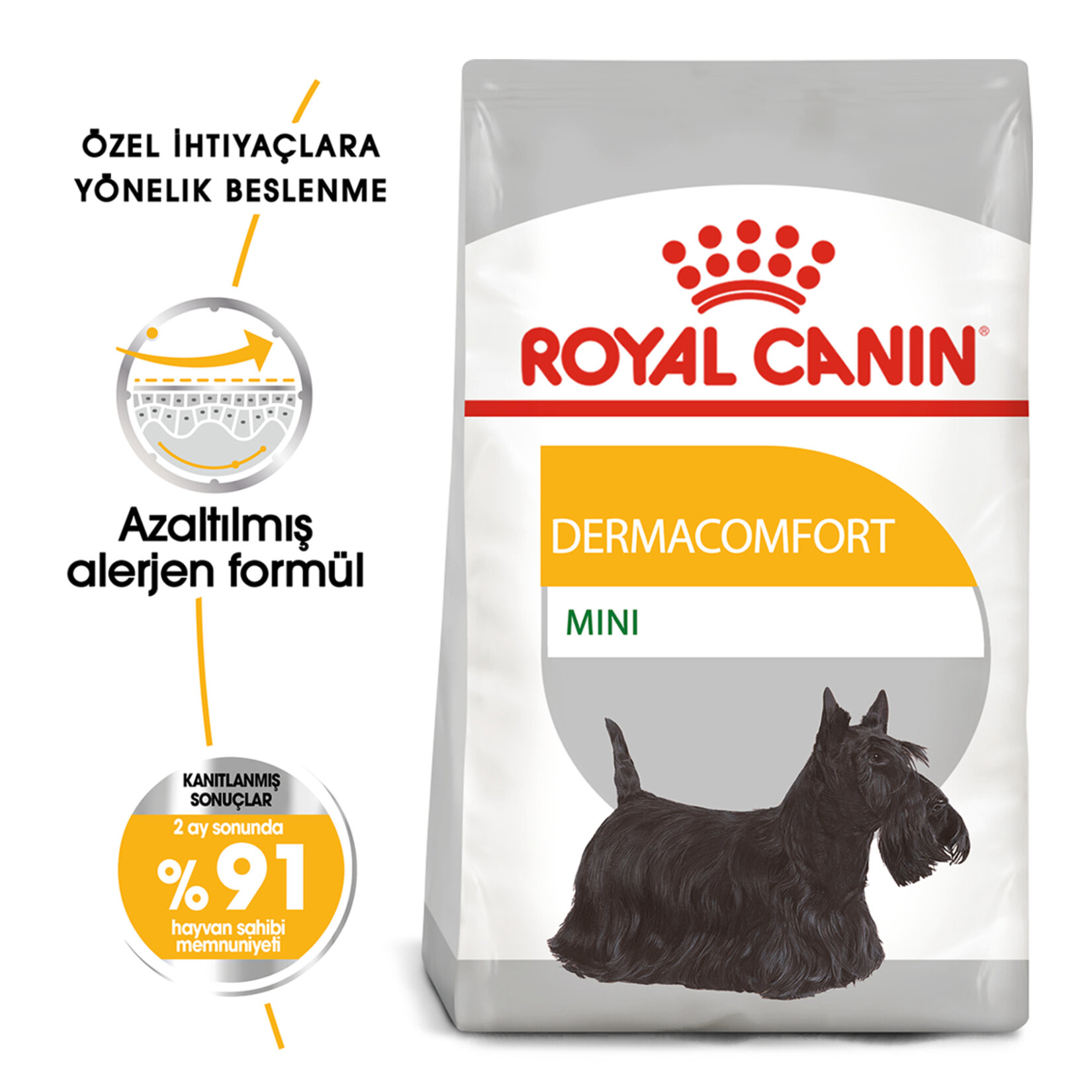 Royal Canin Mini Dermacomfort Kuru Köpek Mama 3 Kg - Görsel 2