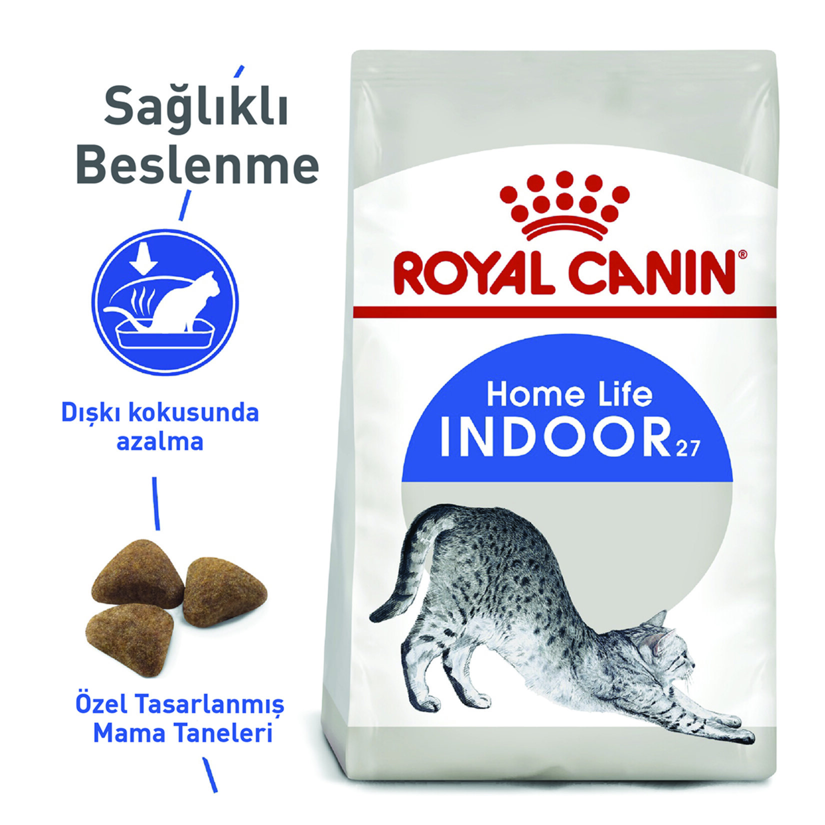 Royal Canin Indoor27 Yetişkin Kuru Kedi Mama 400 G - Görsel 2