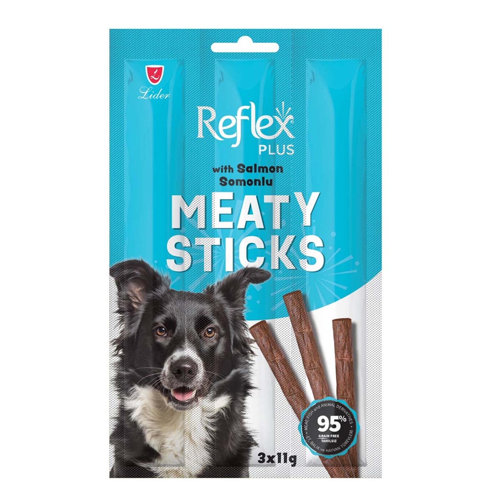 Reflex Meaty Sticks Somonlu Köpek Ödülü 3 x 11 G