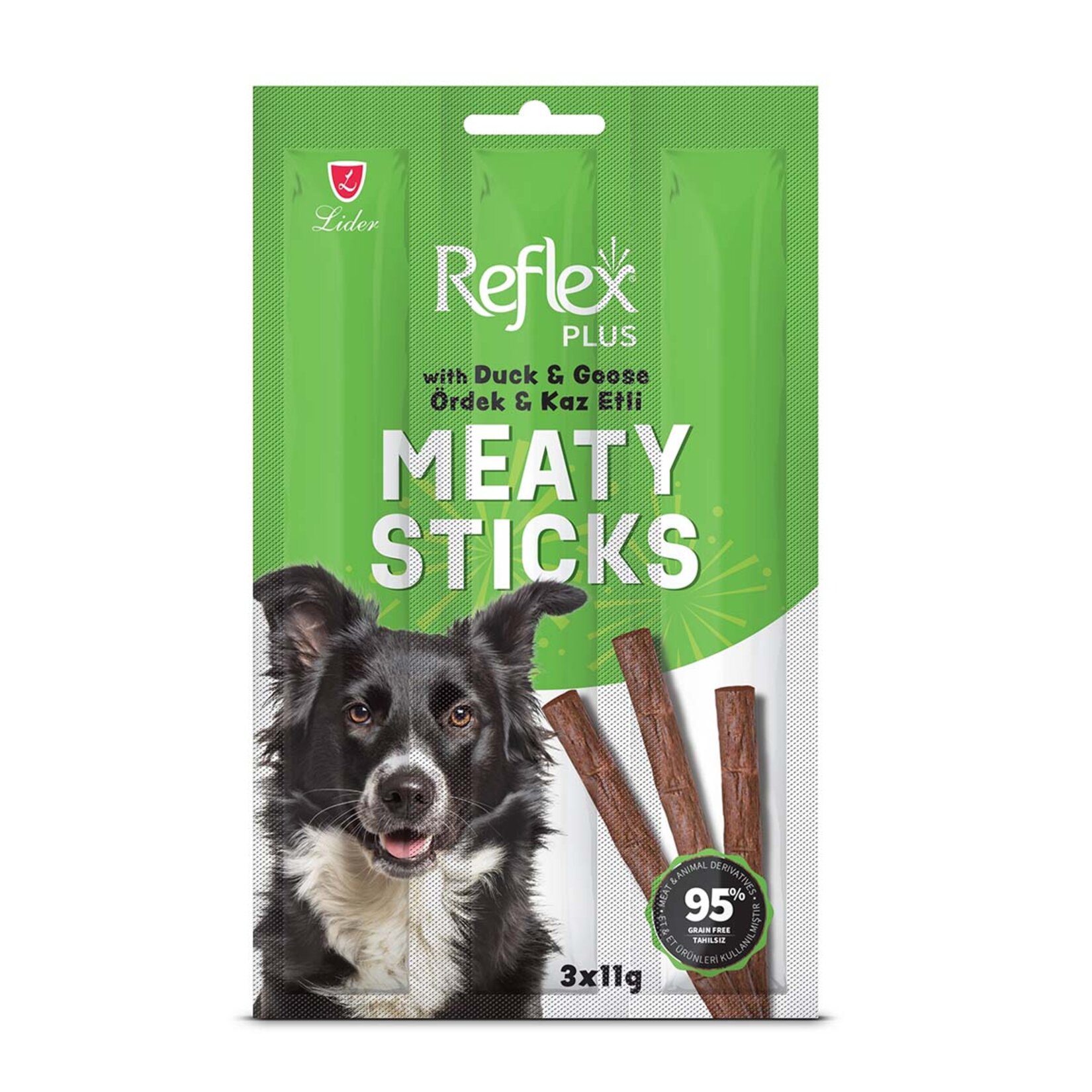 Reflex Meaty Sticks Ördek Kaz Etli Köpek Ödülü 3 x 11 G