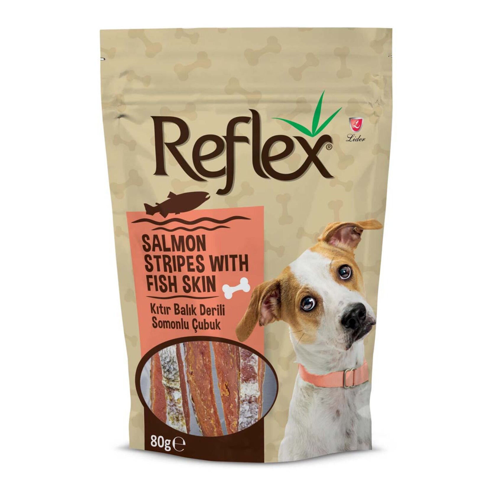 Reflex Balık Derili Somonlu Çubuk Köpek Ödülü 80 G
