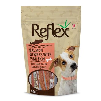 Reflex Balık Derili Somonlu Çubuk Köpek Ödülü 80 G
