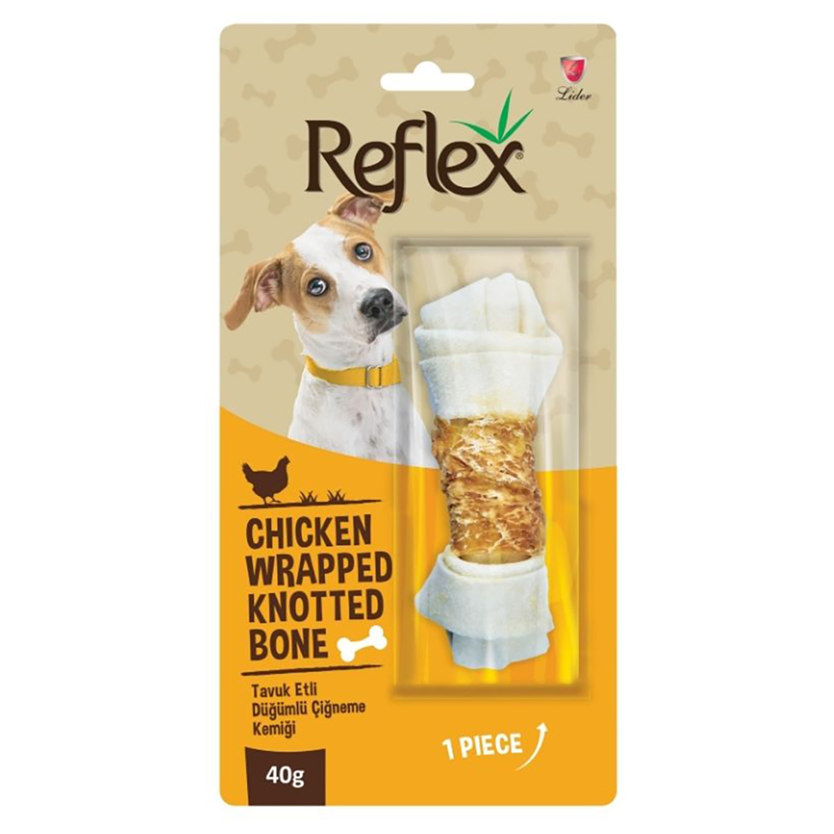 Reflex Tavuk Çift Düğümlü Çiğneme Kemiği 40 G