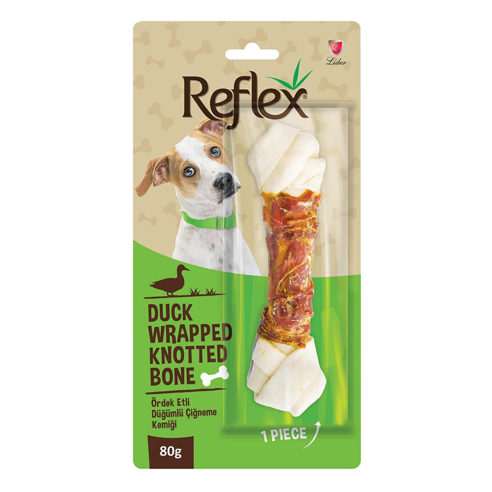 Reflex Ördek Etli Düğümlü Çiğneme Kemiği 1'li 80 G