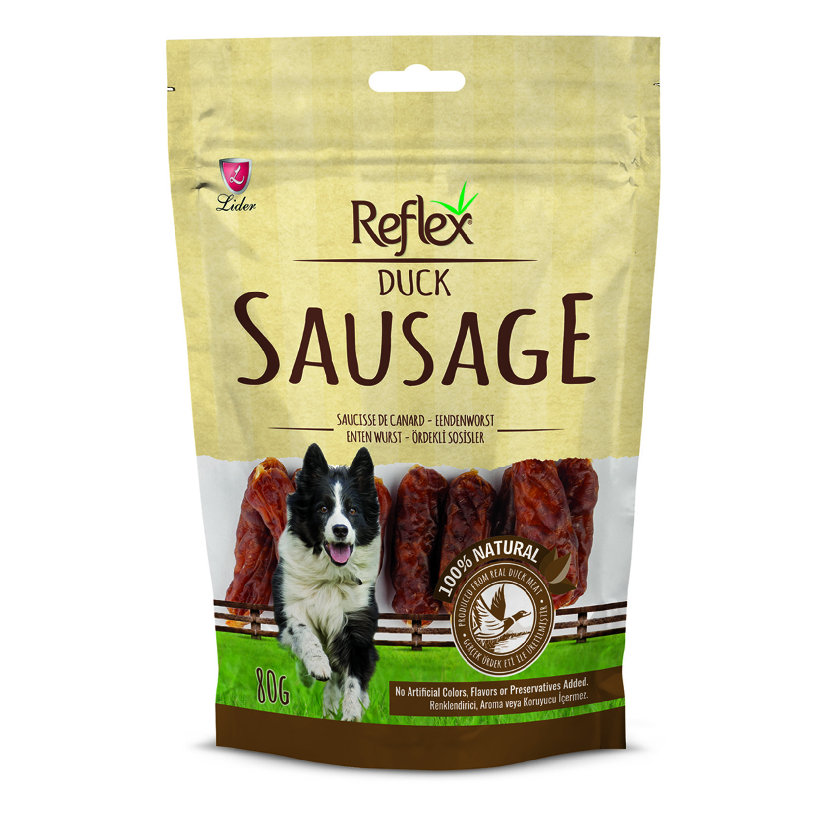 Reflex Ördekli Sosisler Köpek Ödül Maması 80 G