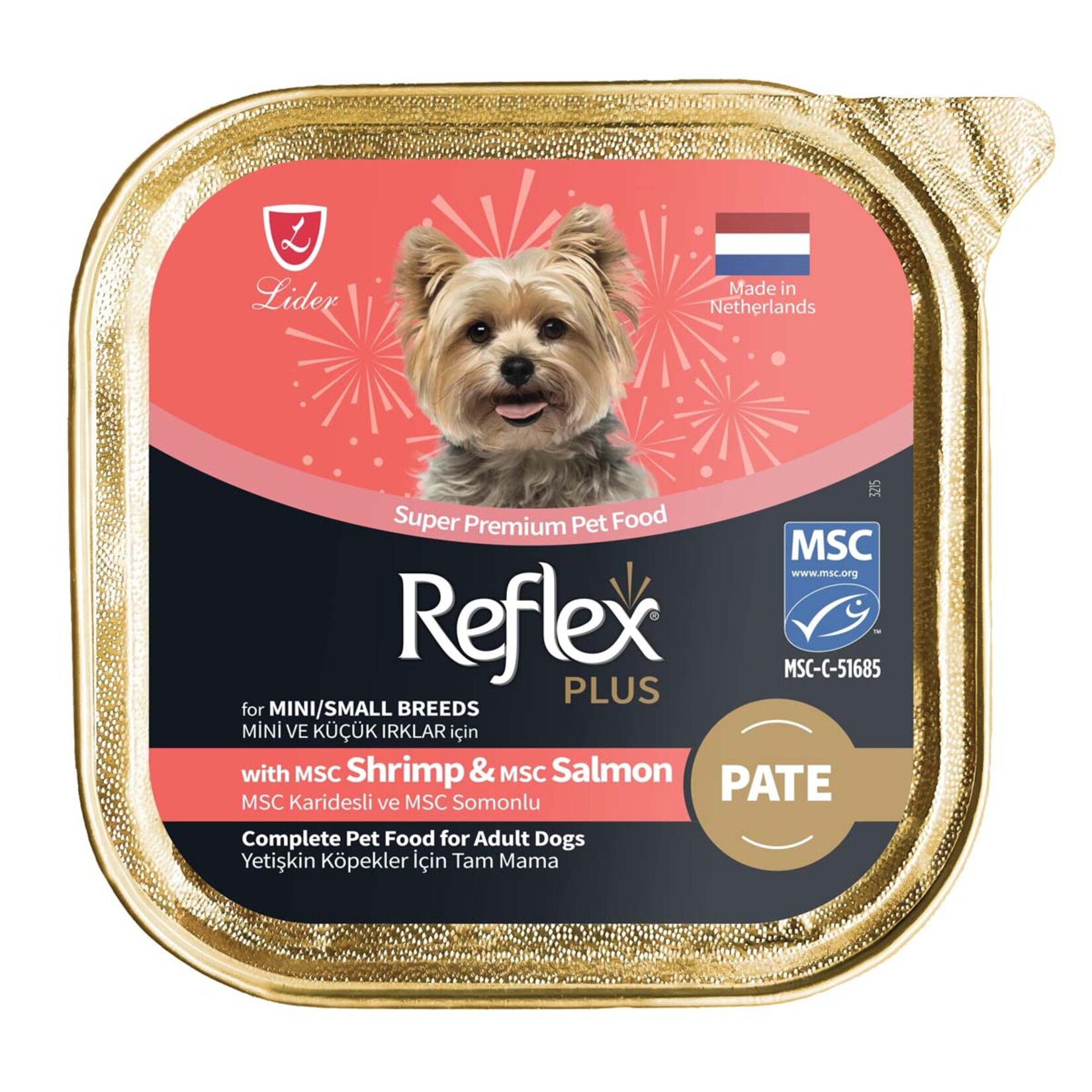 Reflex Pate Karides Somon Mini Irk Köpek Maması 85 G