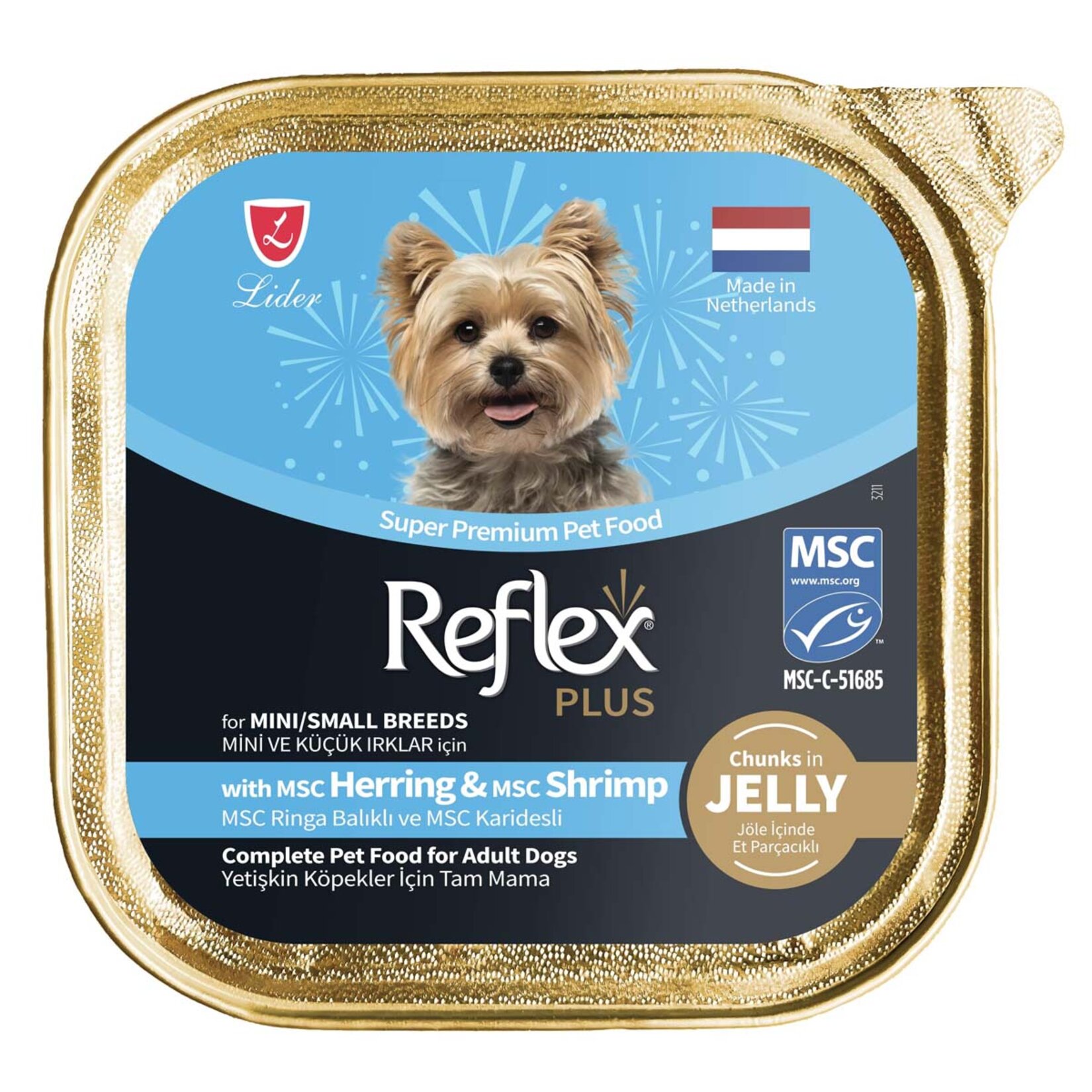 Reflex Jöle Ringa Karides Mini Irk Köpek Mama 85 G