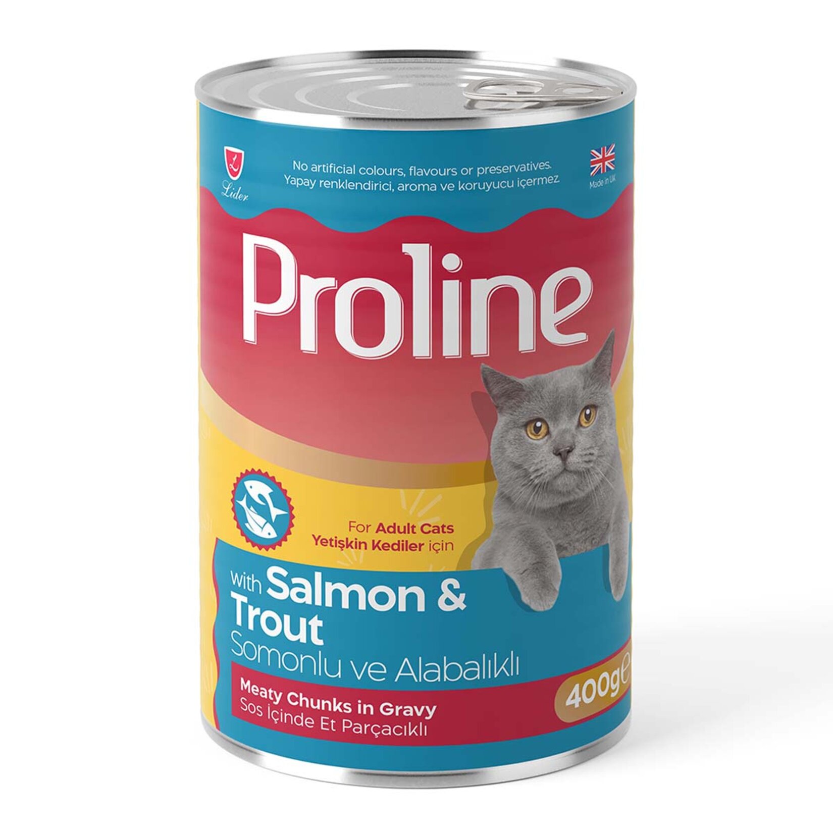 Proline Sos İçi Somon Alabalıklı Kedi Maması 400 G
