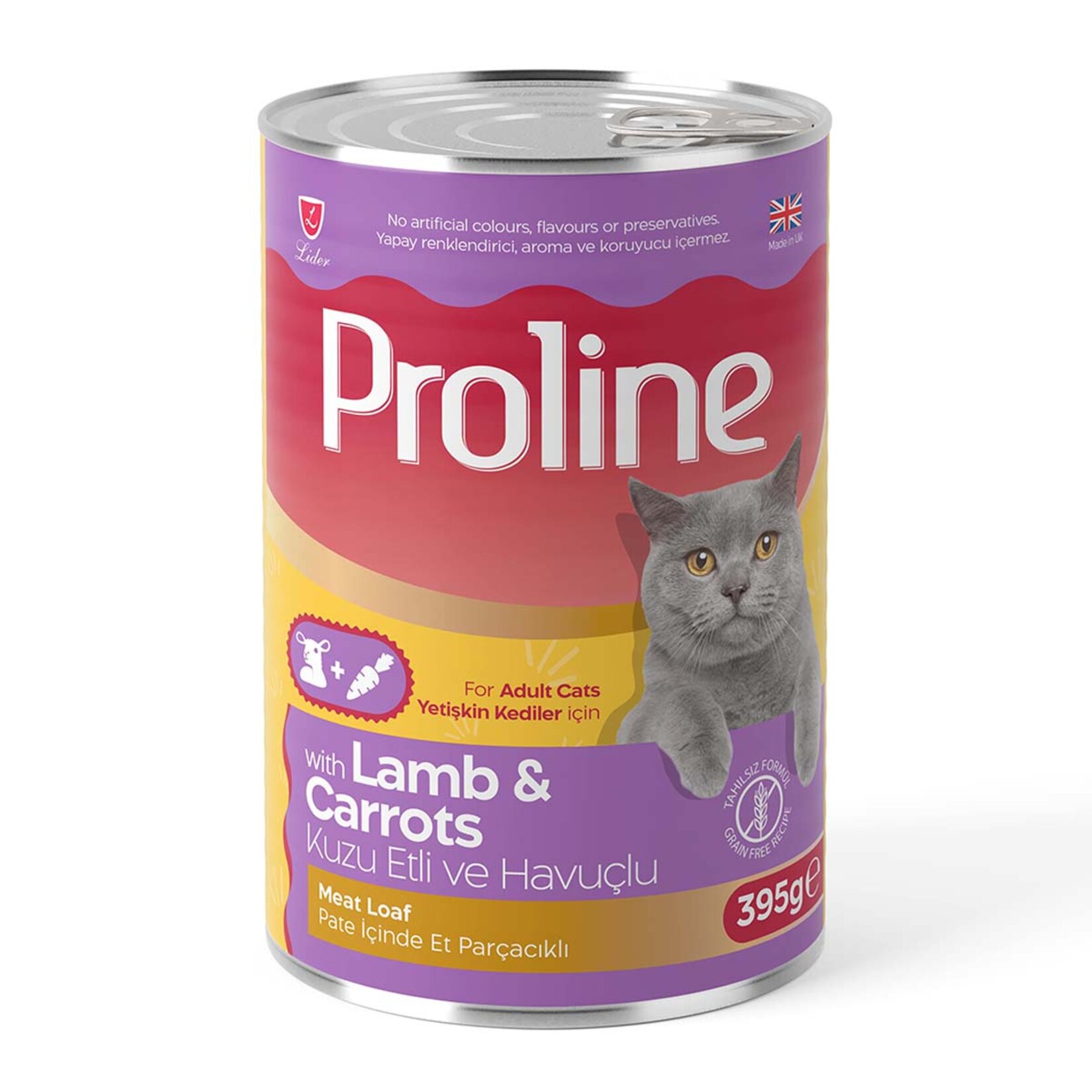Proline Pate Kuzu Etli ve Havuçlu Kedi Maması 395 G