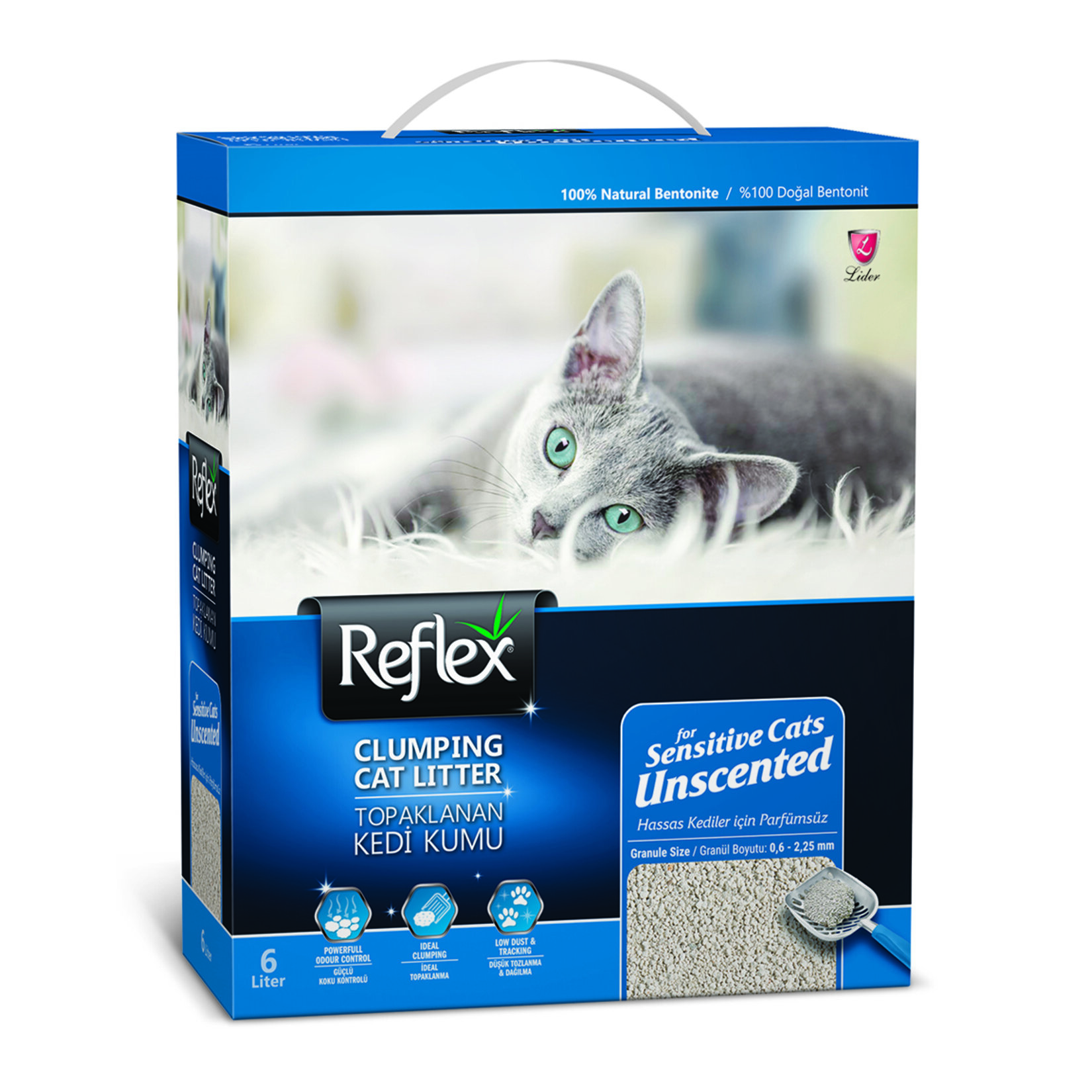 Reflex Kokusuz Bentonit Kedi Kumu 6 L