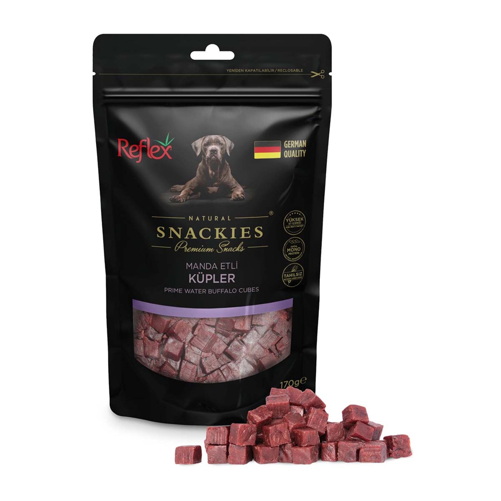 Reflex Snackies Manda Etli Küpler Köpek Ödülü 170 G - Görsel 1