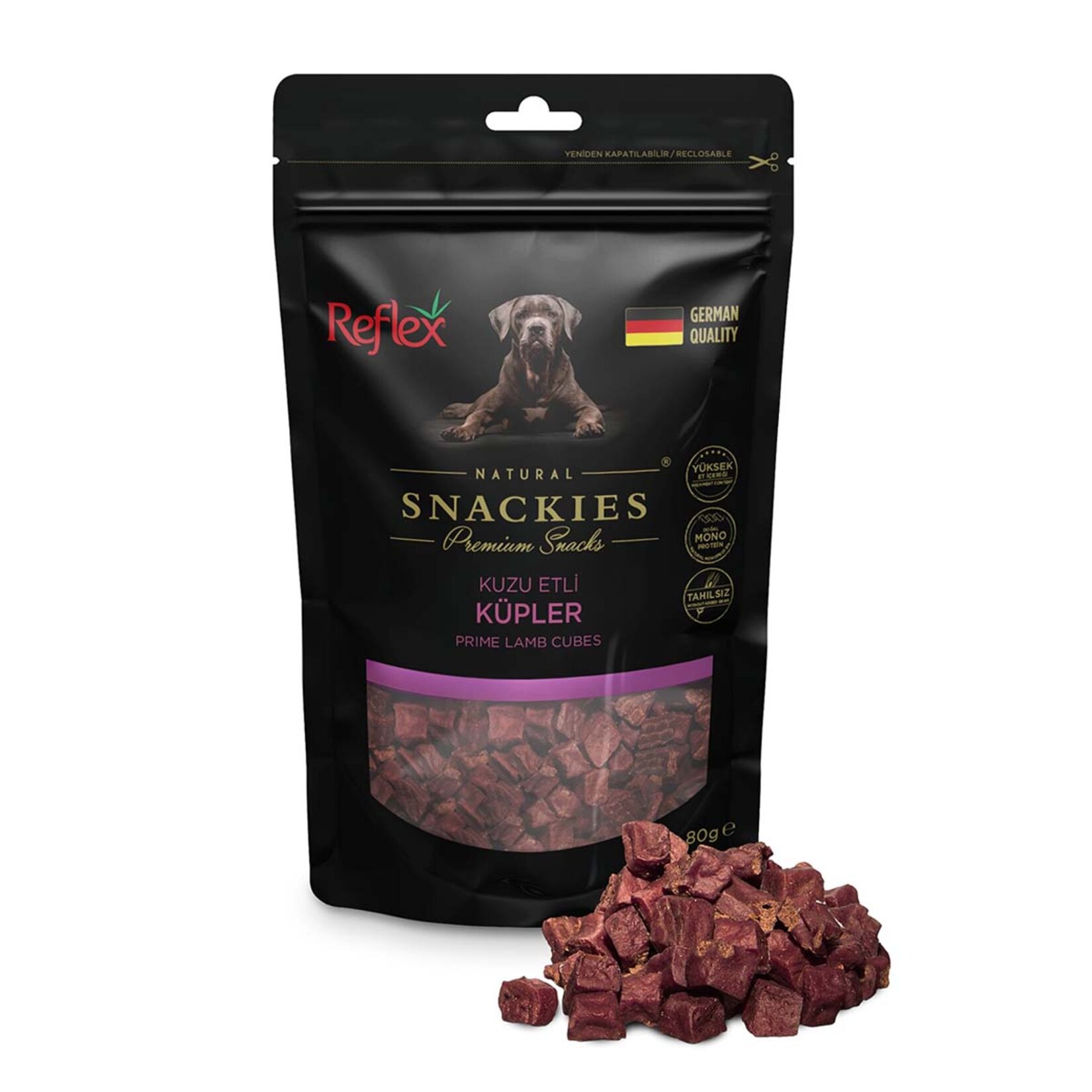 Reflex Snackies Kuzu Etli Küpler Köpek Ödülü 80 G - Görsel 1