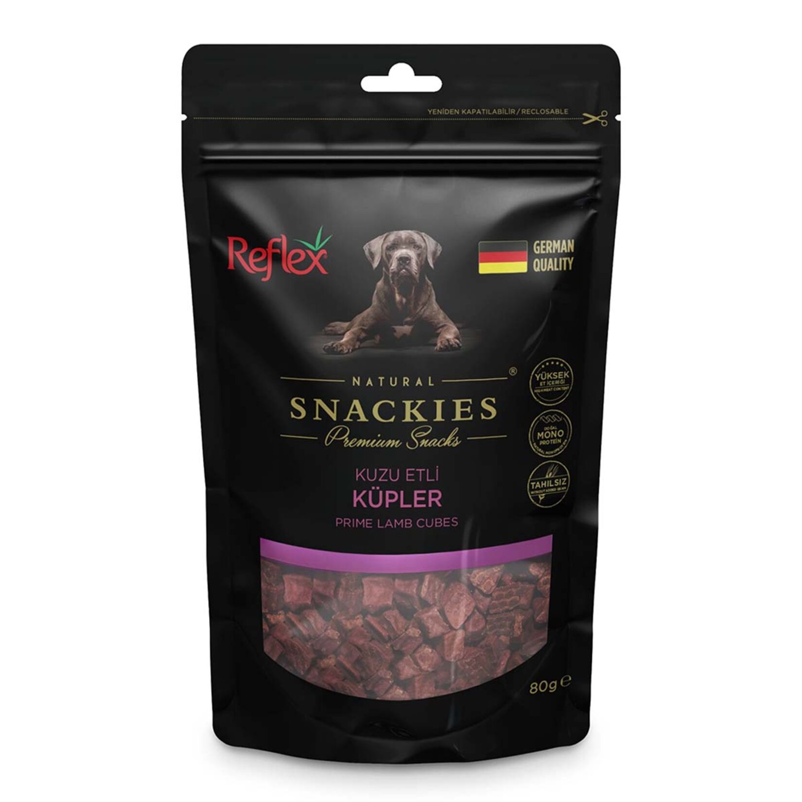 Reflex Snackies Kuzu Etli Küpler Köpek Ödülü 80 G - Görsel 2