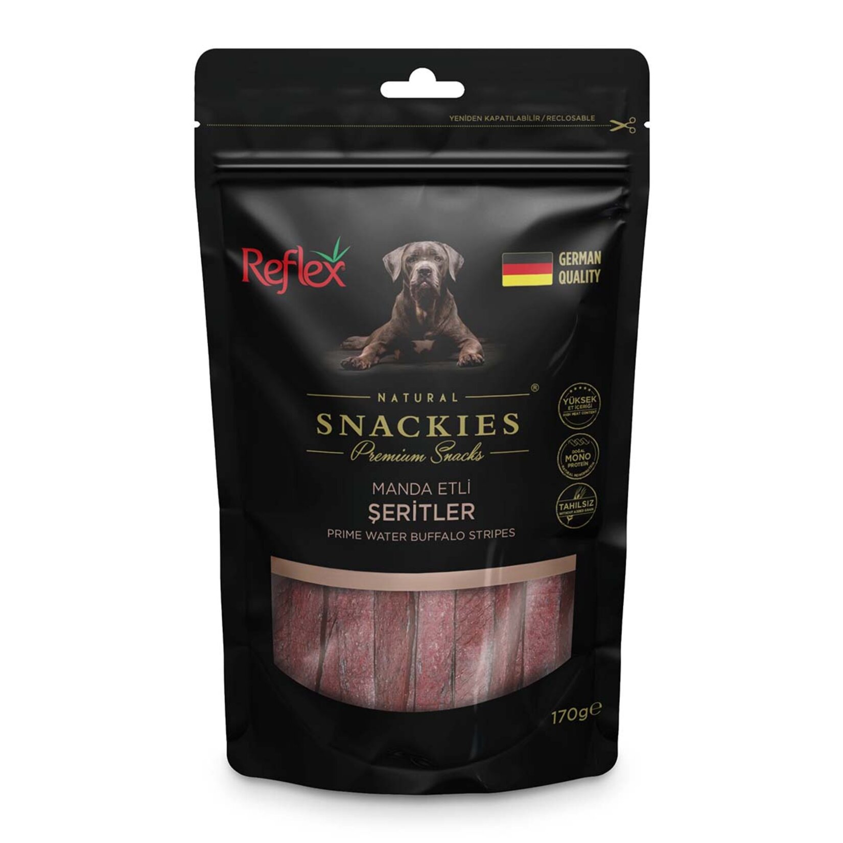 Reflex Snackies Manda Etli Şerit Köpek Ödülü 170 G - Görsel 2