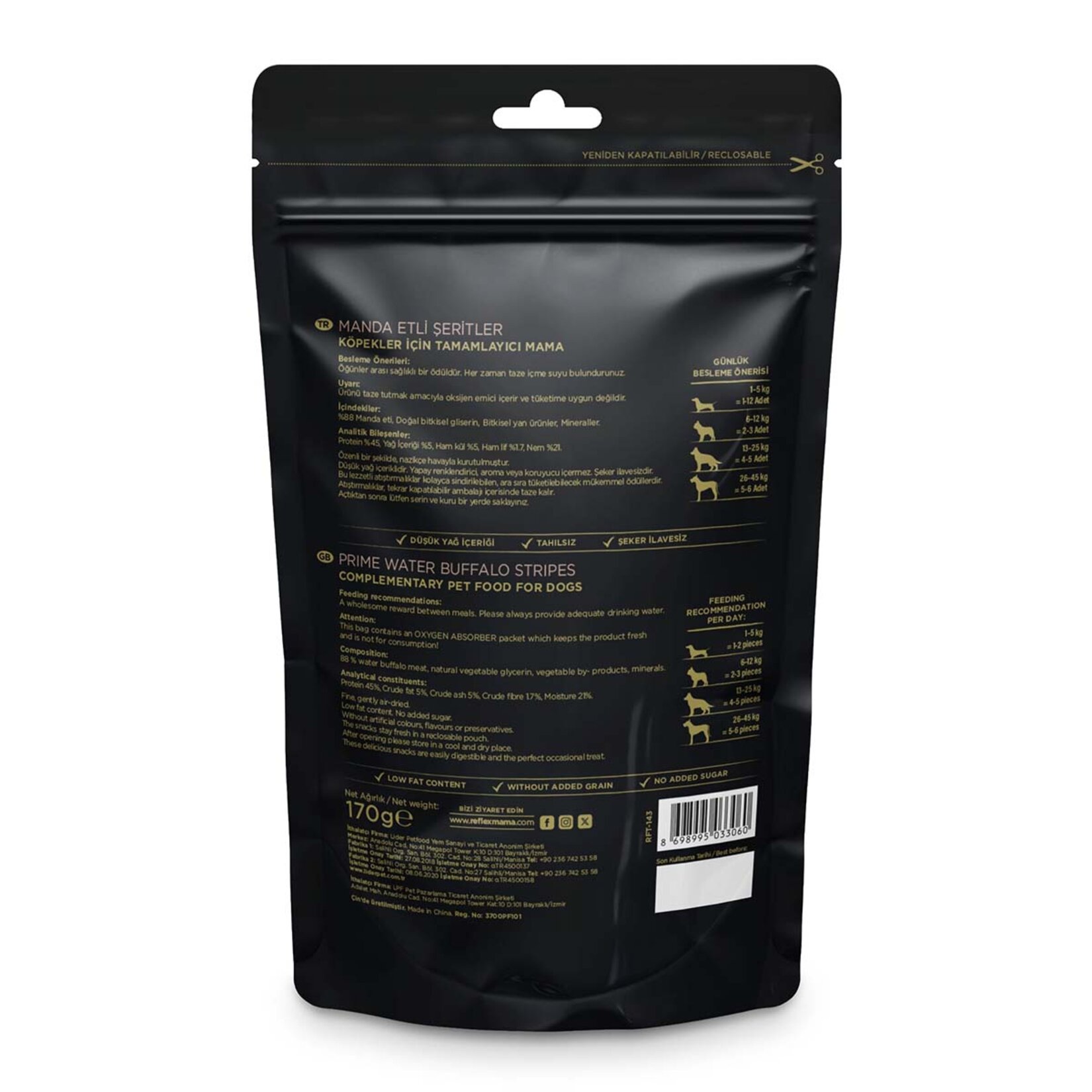 Reflex Snackies Manda Etli Şerit Köpek Ödülü 170 G - Görsel 3