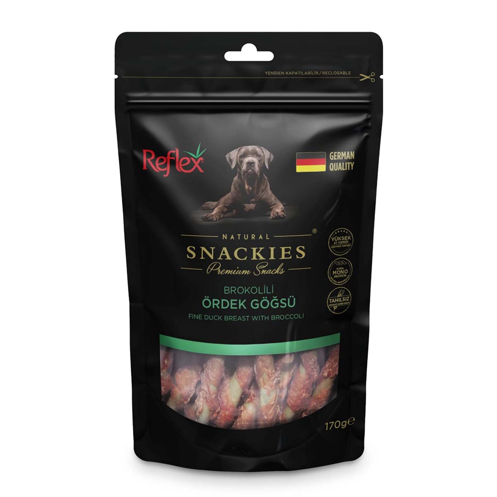 Reflex Snackies Brokolili Ördek Köpek Ödülü 170 G - Görsel 2