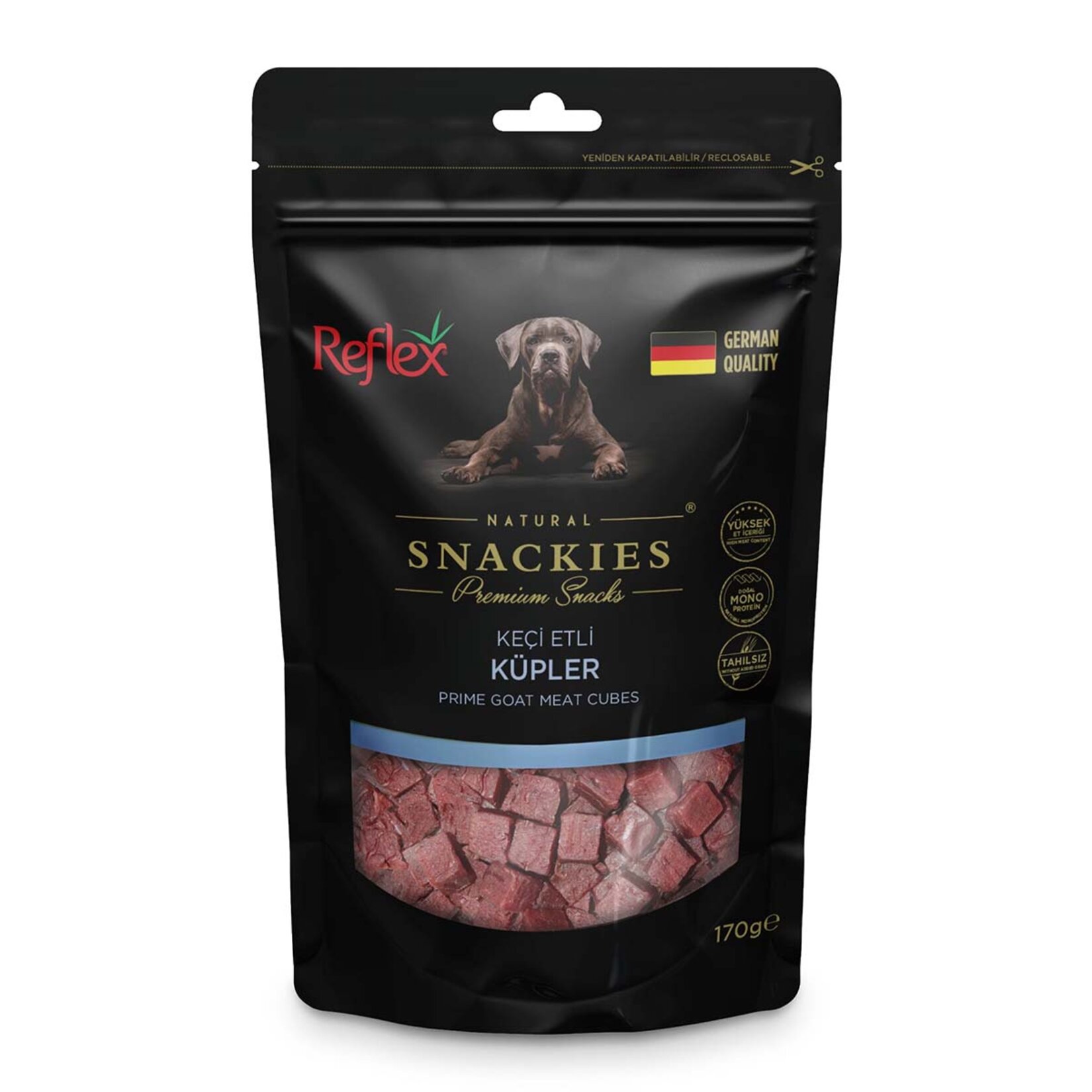 Reflex Snackies Keçi Etli Küpler Köpek Ödülü 170 G - Görsel 2