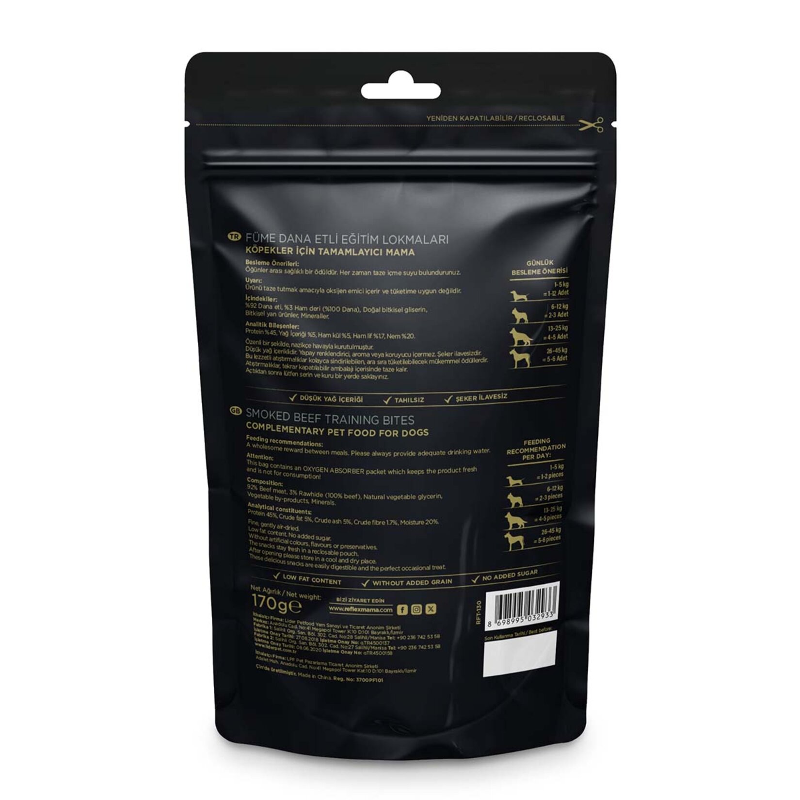 Reflex Snackies Füme Dana Et Lokma Köpek Ödül 170 G - Görsel 3