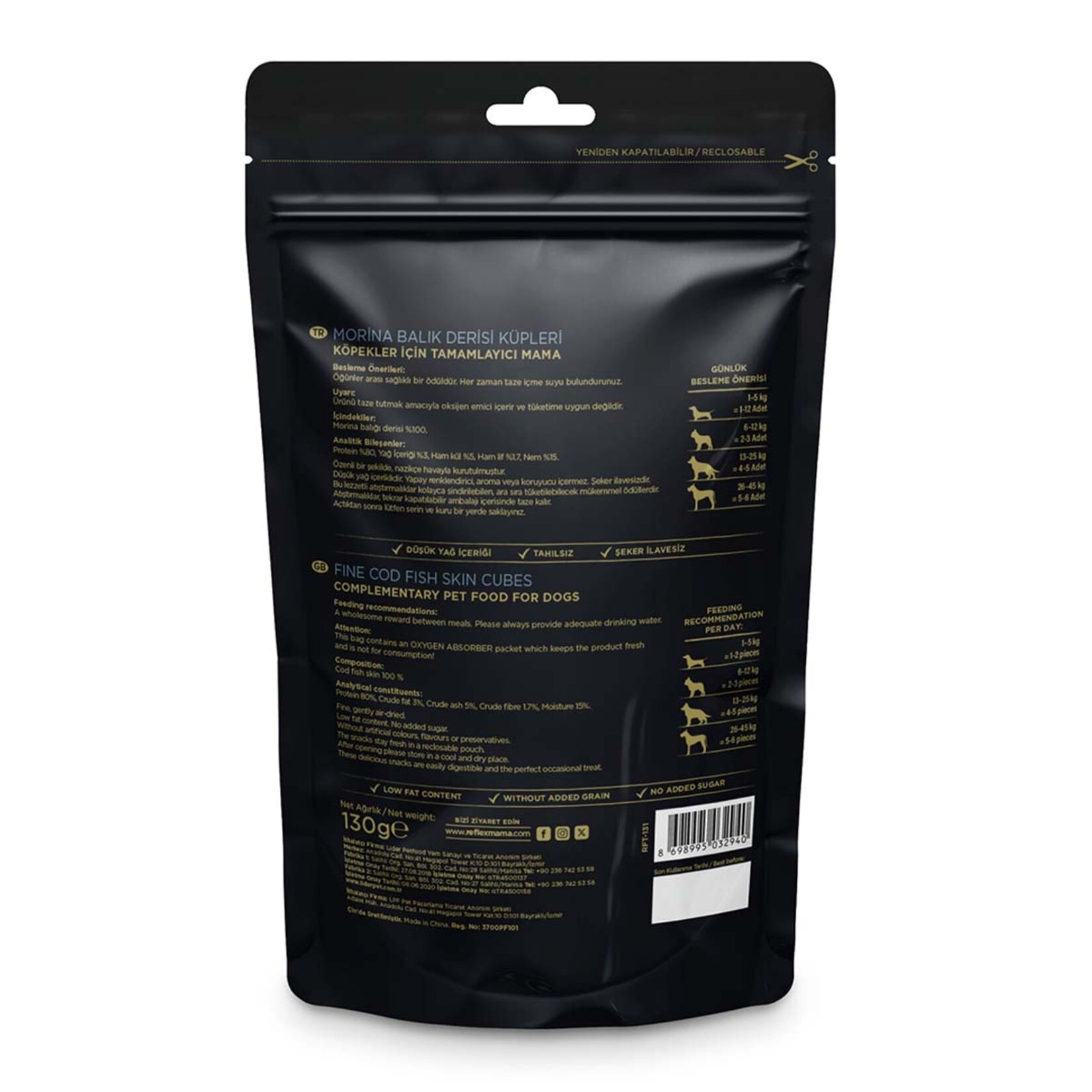 Reflex Snackies Morina Deri Küp Köpek Ödülü 130 G - Görsel 3