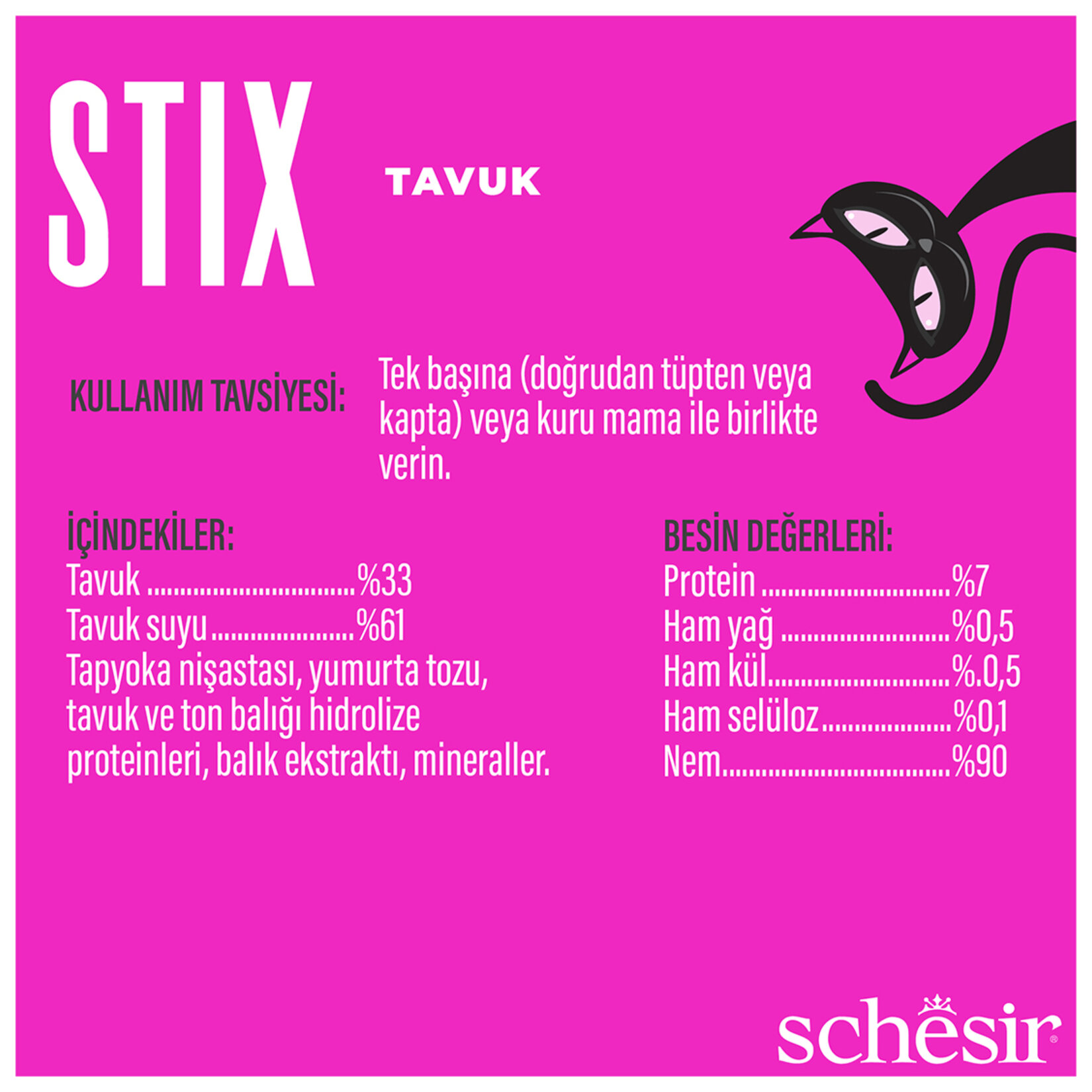 Schesir Stix Tavuklu Krem Ödül Maması 15 G - Görsel 3