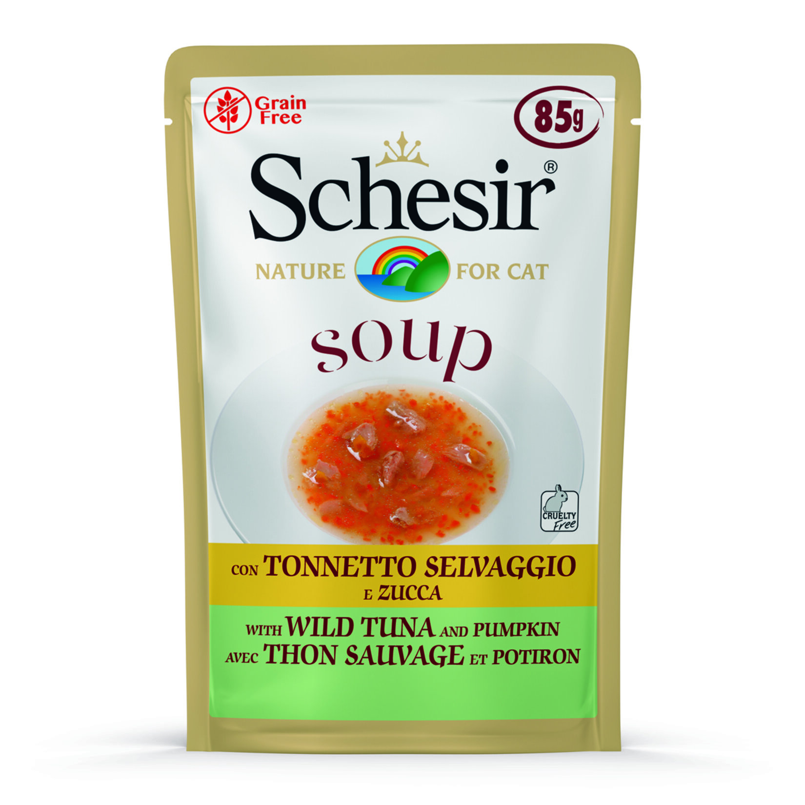 Schesir Soup Bal Kabağı Yetişkin Kedi Pouch 85 G - Görsel 1