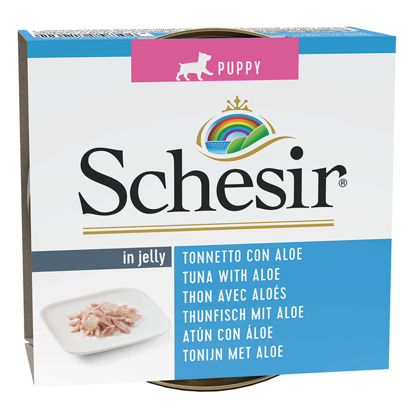 Schesir Jelly Aloe Vera Yavru Köpek Konservesi 150 G - Görsel 1
