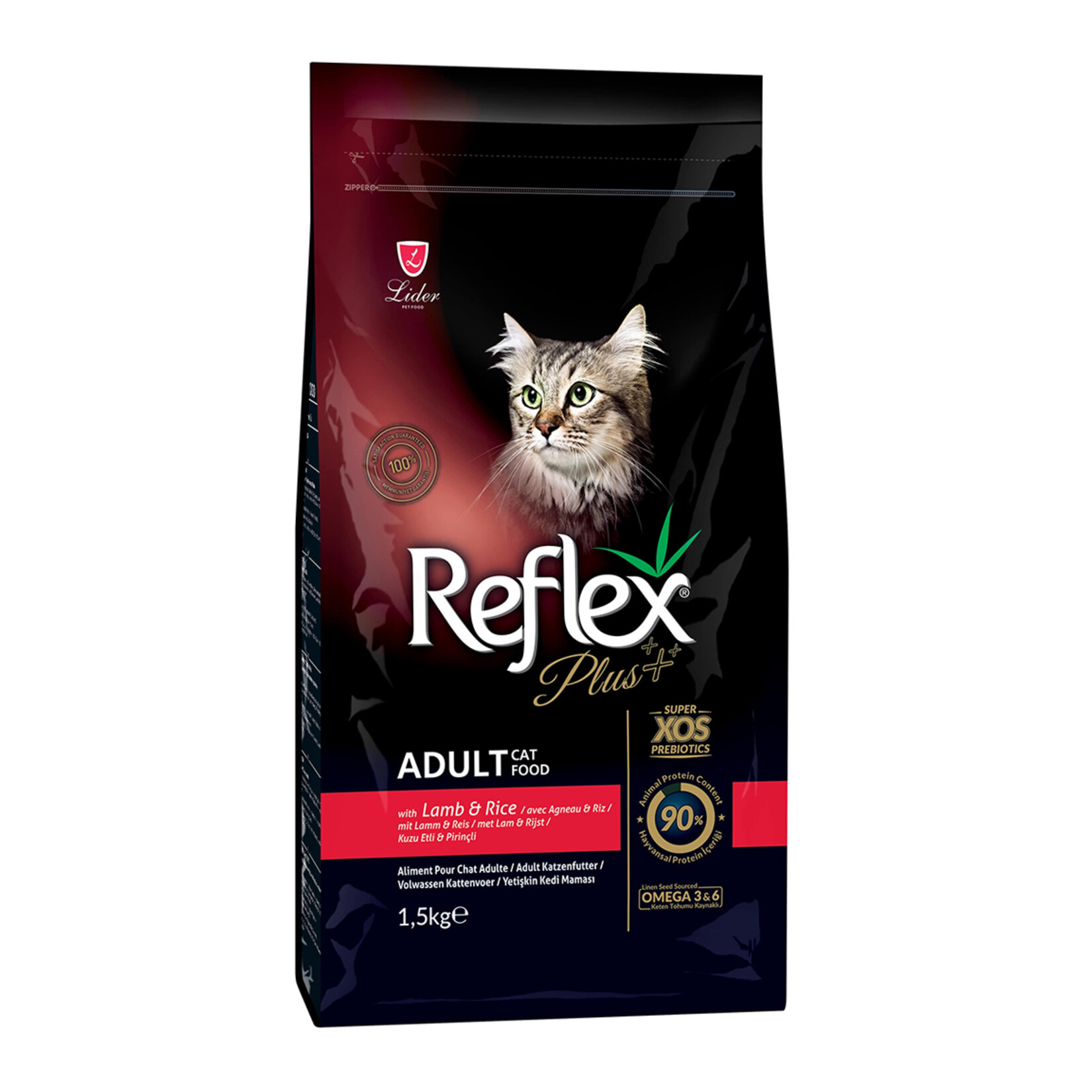 Reflex Plus Kuzulu & Pirinçli Yetişkin Kedi Maması 1.5 Kg