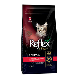 Reflex Plus Kuzulu & Pirinçli Yetişkin Kedi Maması 1.5 Kg