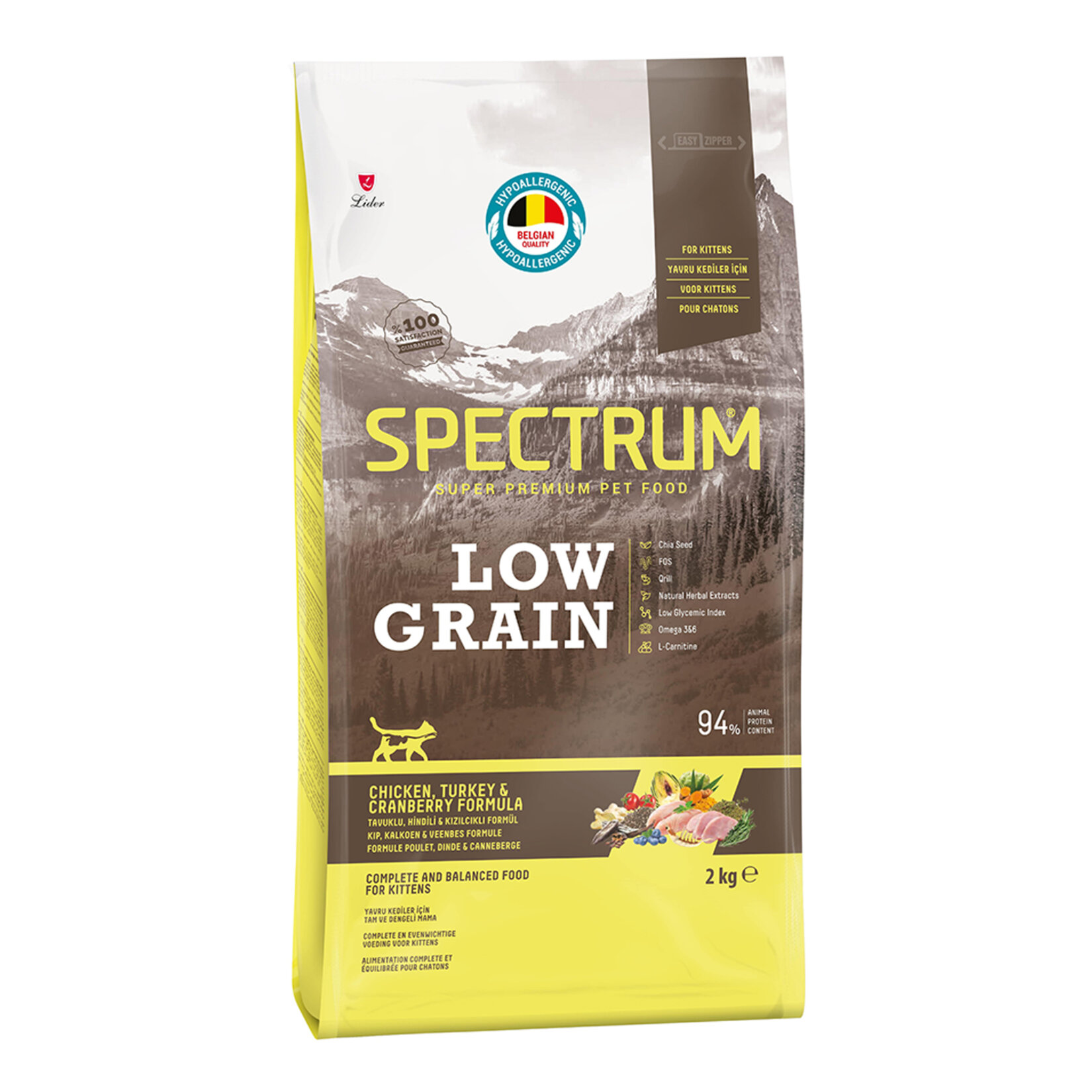 Spectrum Tavuklu Hindili Kızılcıklı Yavru Kedi Maması 2 Kg