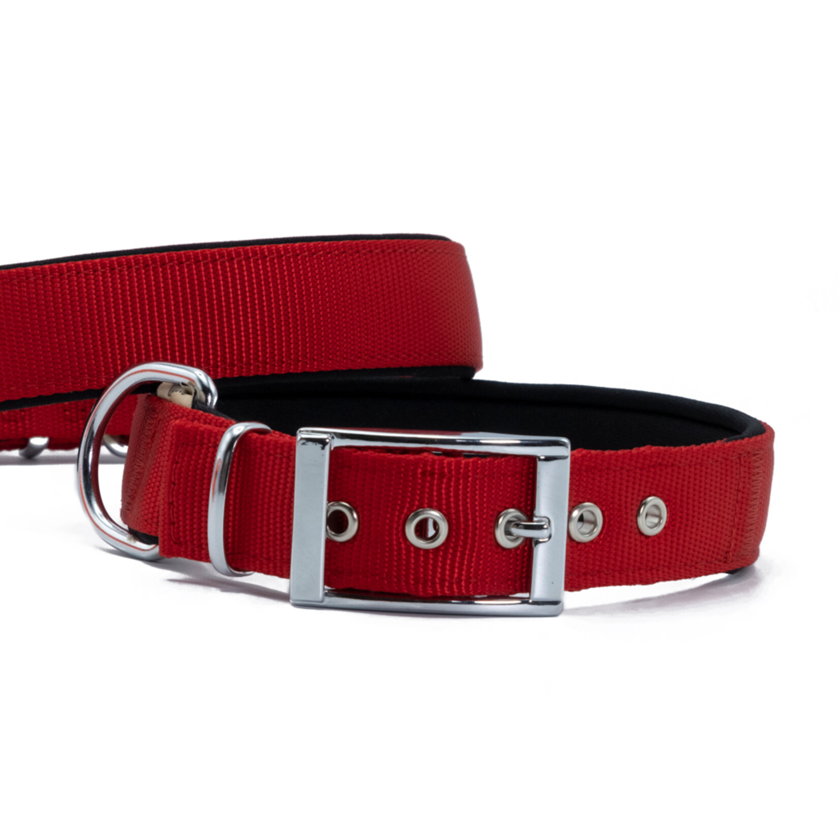 Doggie Elit Dokuma Boyun Tasması Kırmızı 3 x 42 - 50 Cm