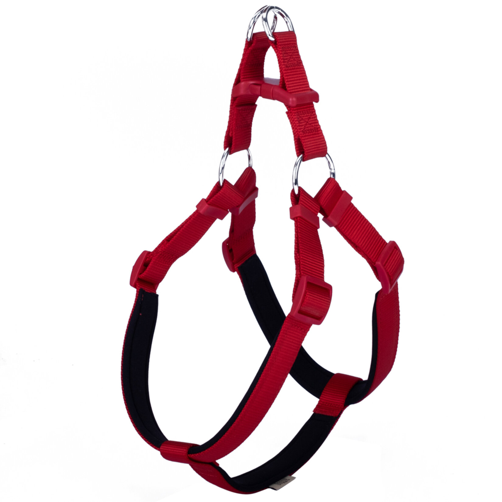Doggie Konfor Dokuma Göğüs Tasma Kırmızı 2,5 x 65 - 75 Cm
