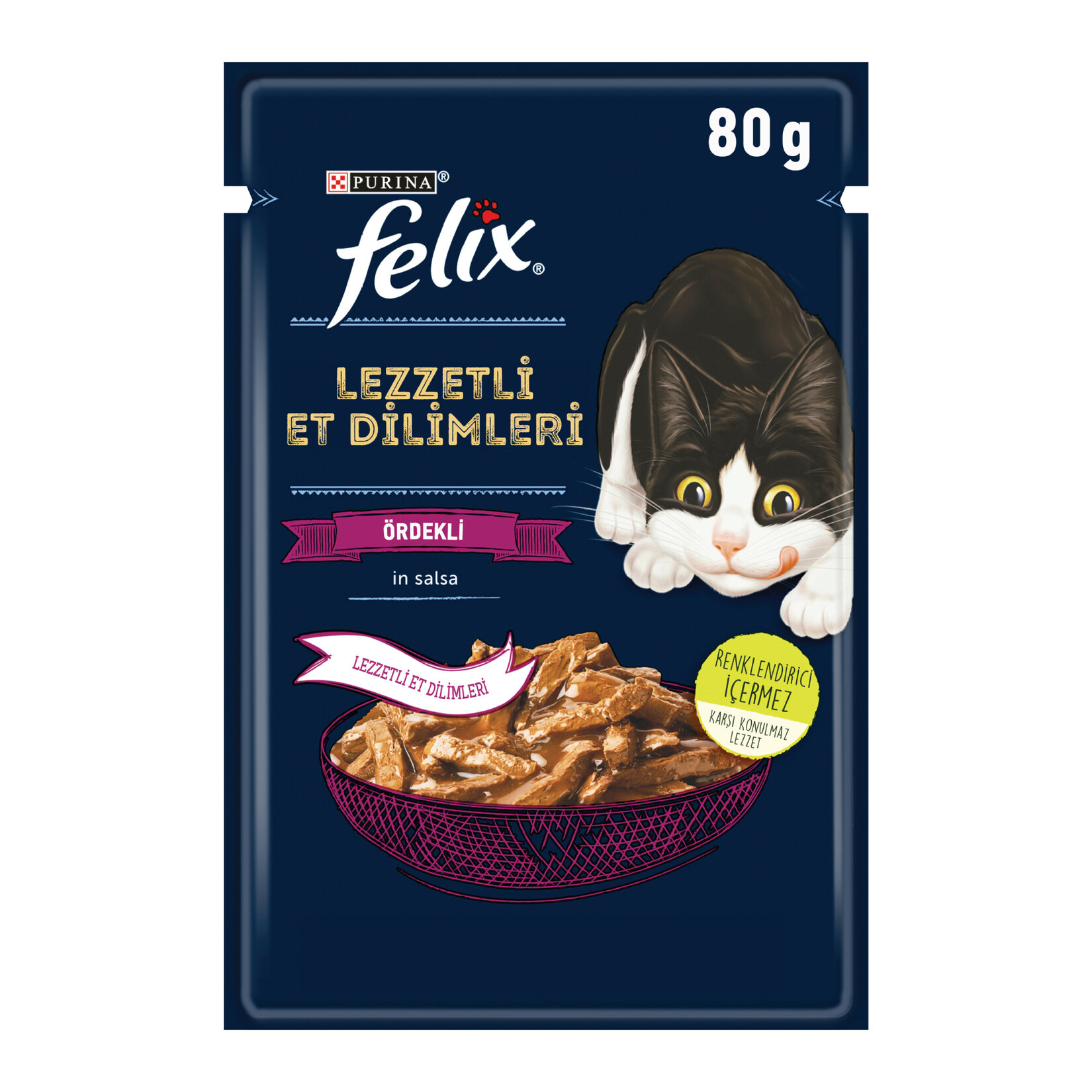 Felix Lezzetli Dilimler Yaş Mama Ördekli 80 G - Görsel 3