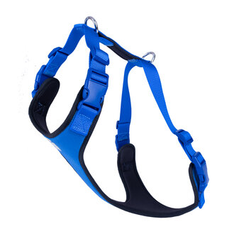 Doggie Havalı Dokuma Göğüs Tasma Mavi 2,5 x 65 - 75 Cm