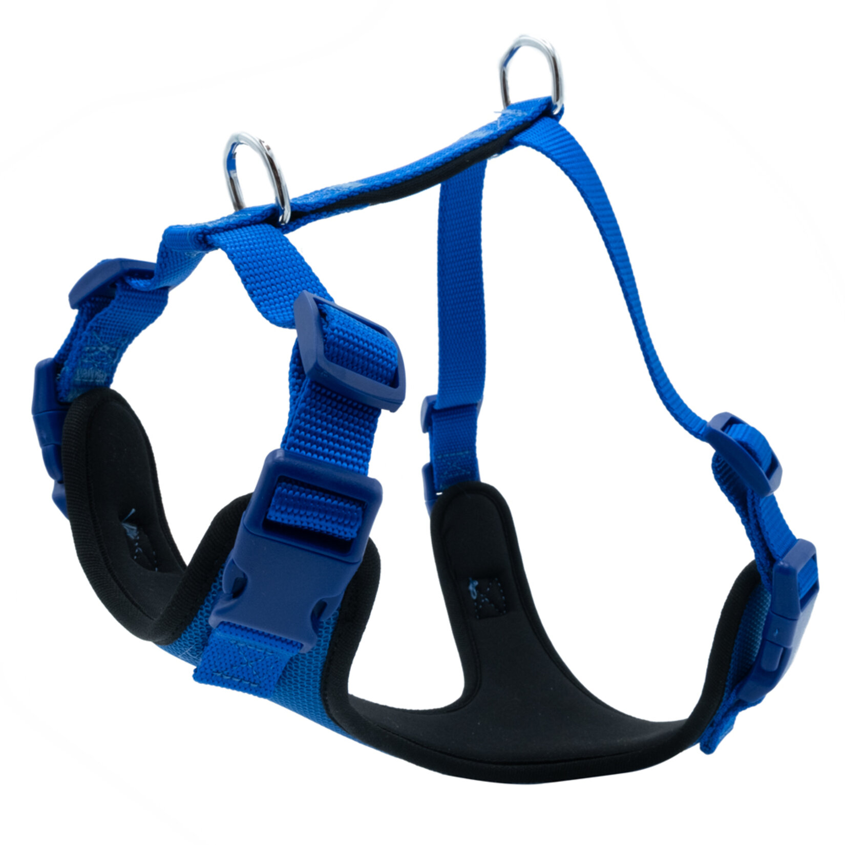 Doggie Havalı Dokuma Göğüs Tasması Mavi 2 x 45 - 55 Cm