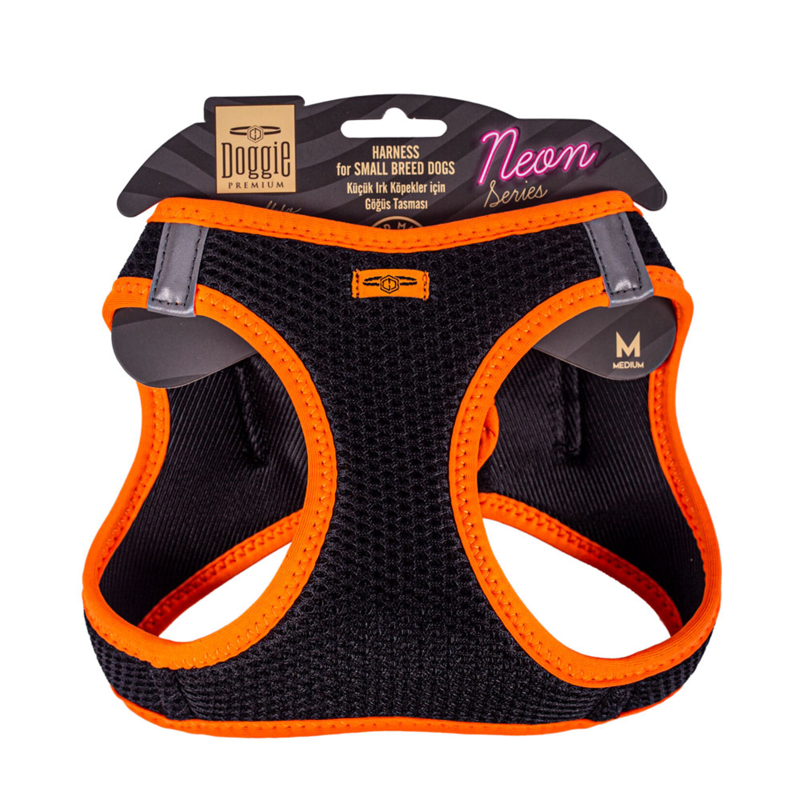 Doggie Neon Küçük Irk Göğüs Tasma Tur M 38 - 44 Cm