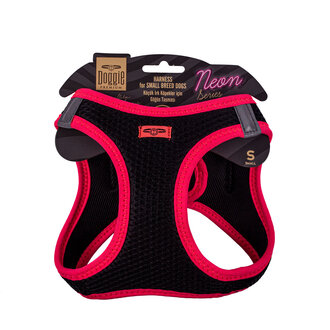 Doggie Neon Küçük Irk Göğüs Tasma Pembe S 32 - 38 Cm