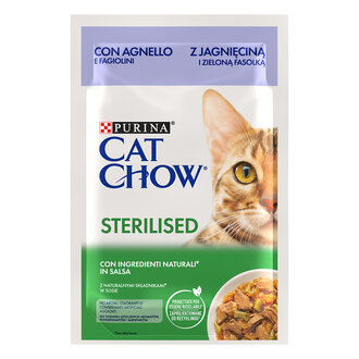 Purina Catchow Kısırlaştırılmış Kedi Kuzulu Yaş Mama 85 G