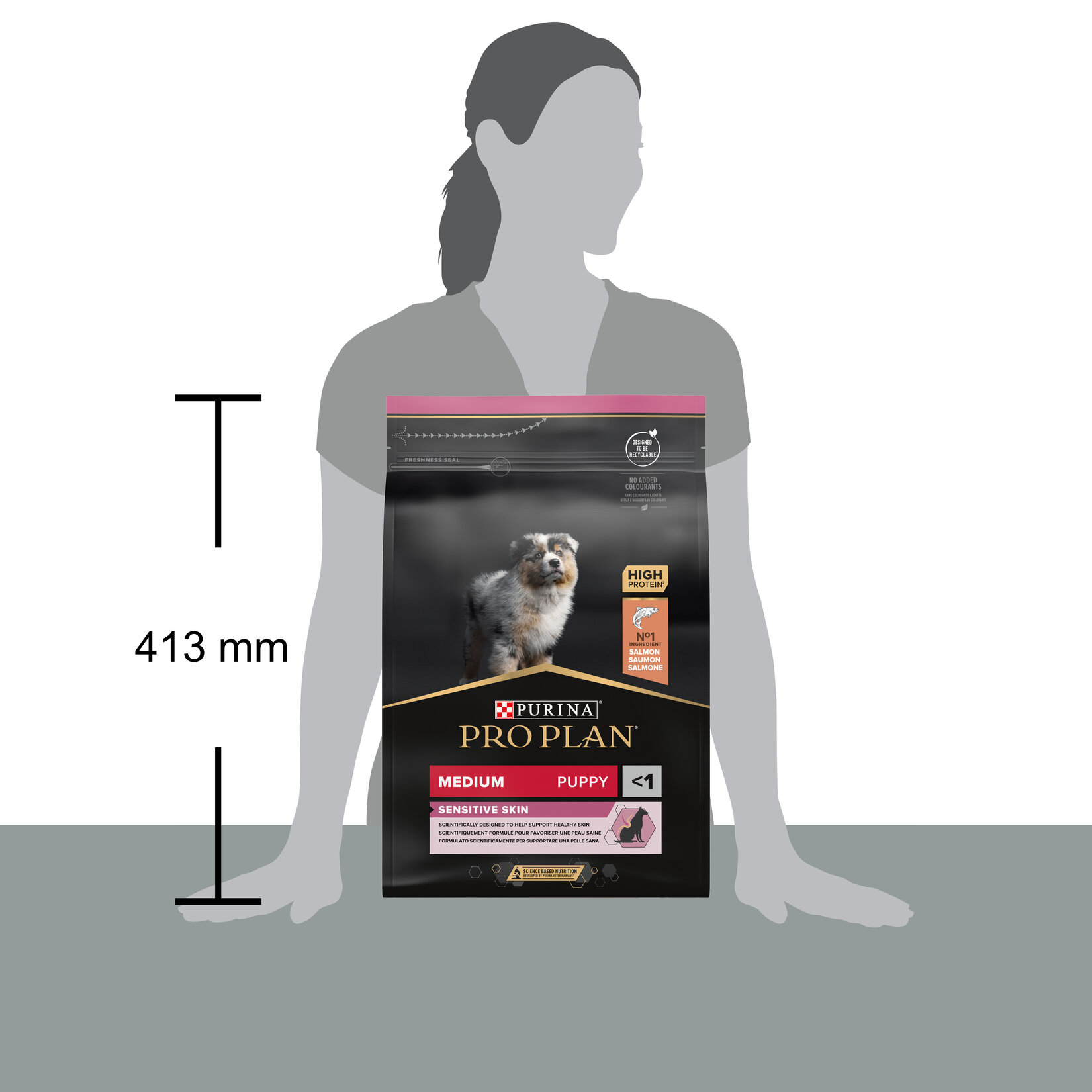 Proplan Orta Irk Yavru Köpek Somonlu Mama 3 Kg - Görsel 3